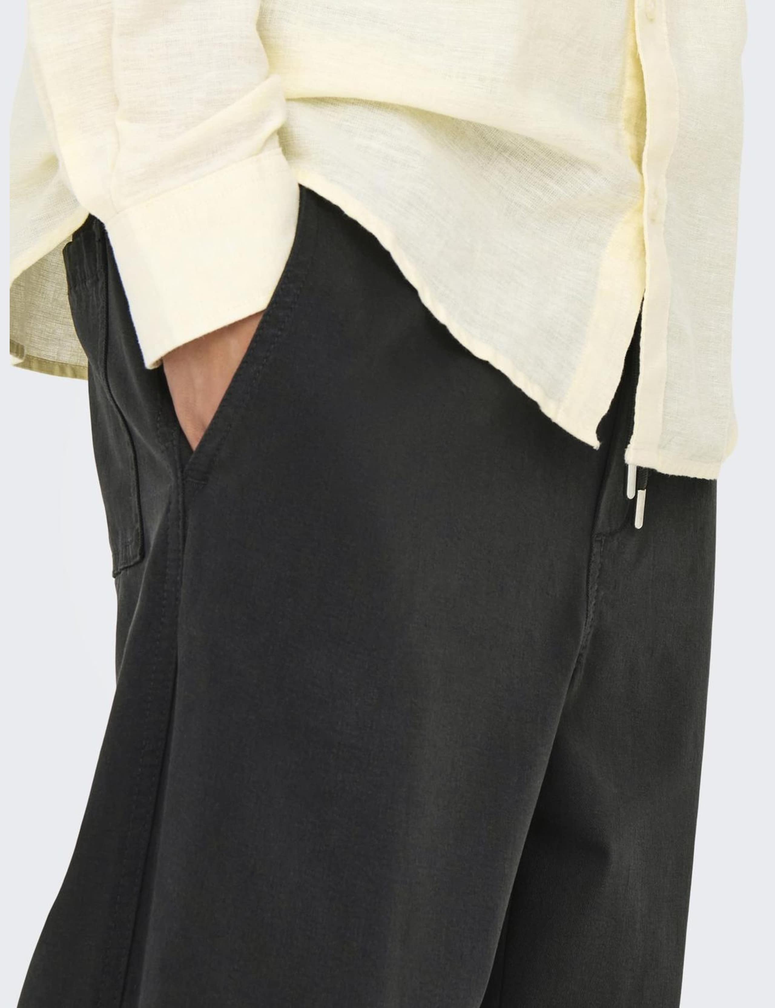 Loose Fit Lightweight Drawstring Trousers 6 of 6