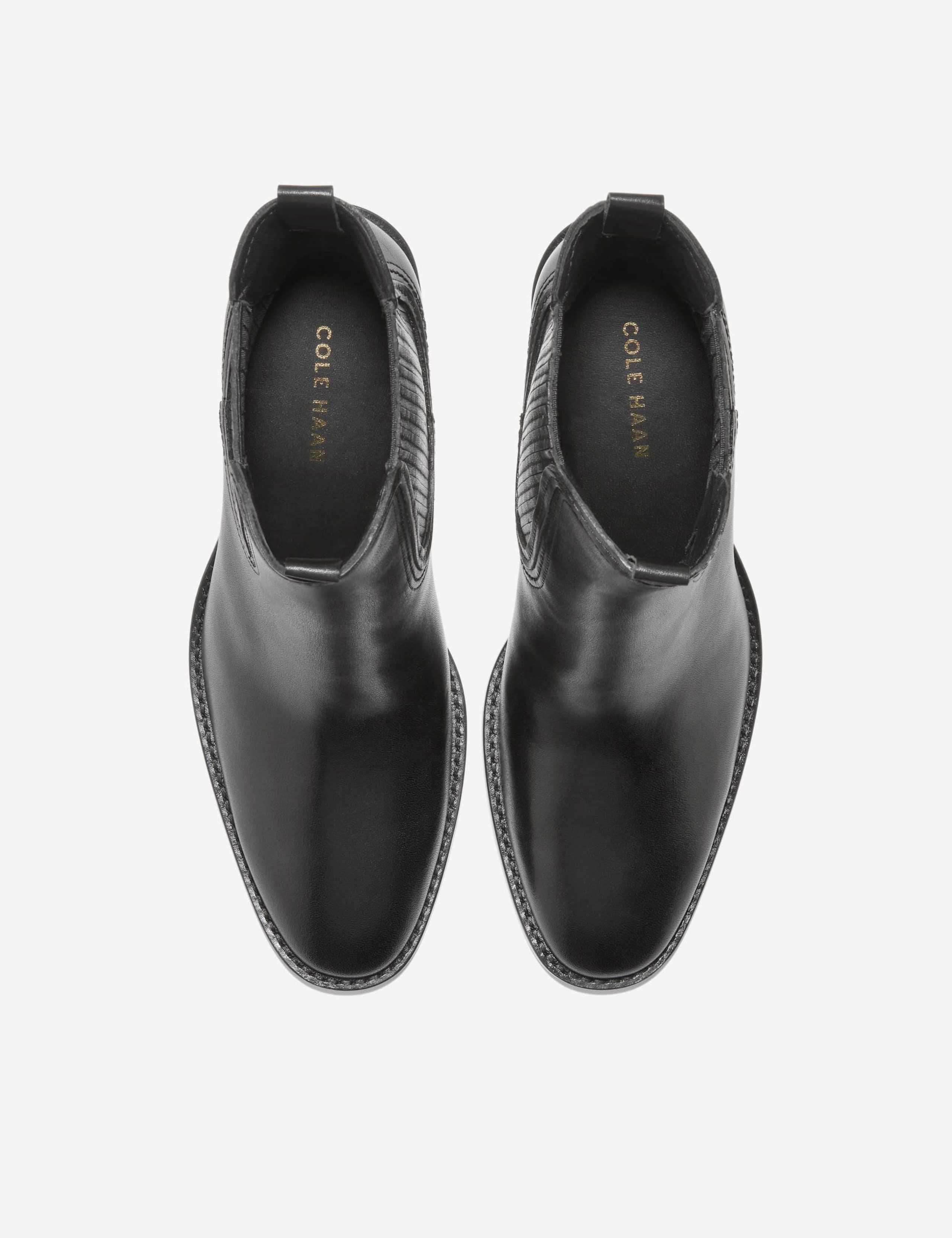 Janelle Leather Chelsea Block Heel Boots 2 of 6