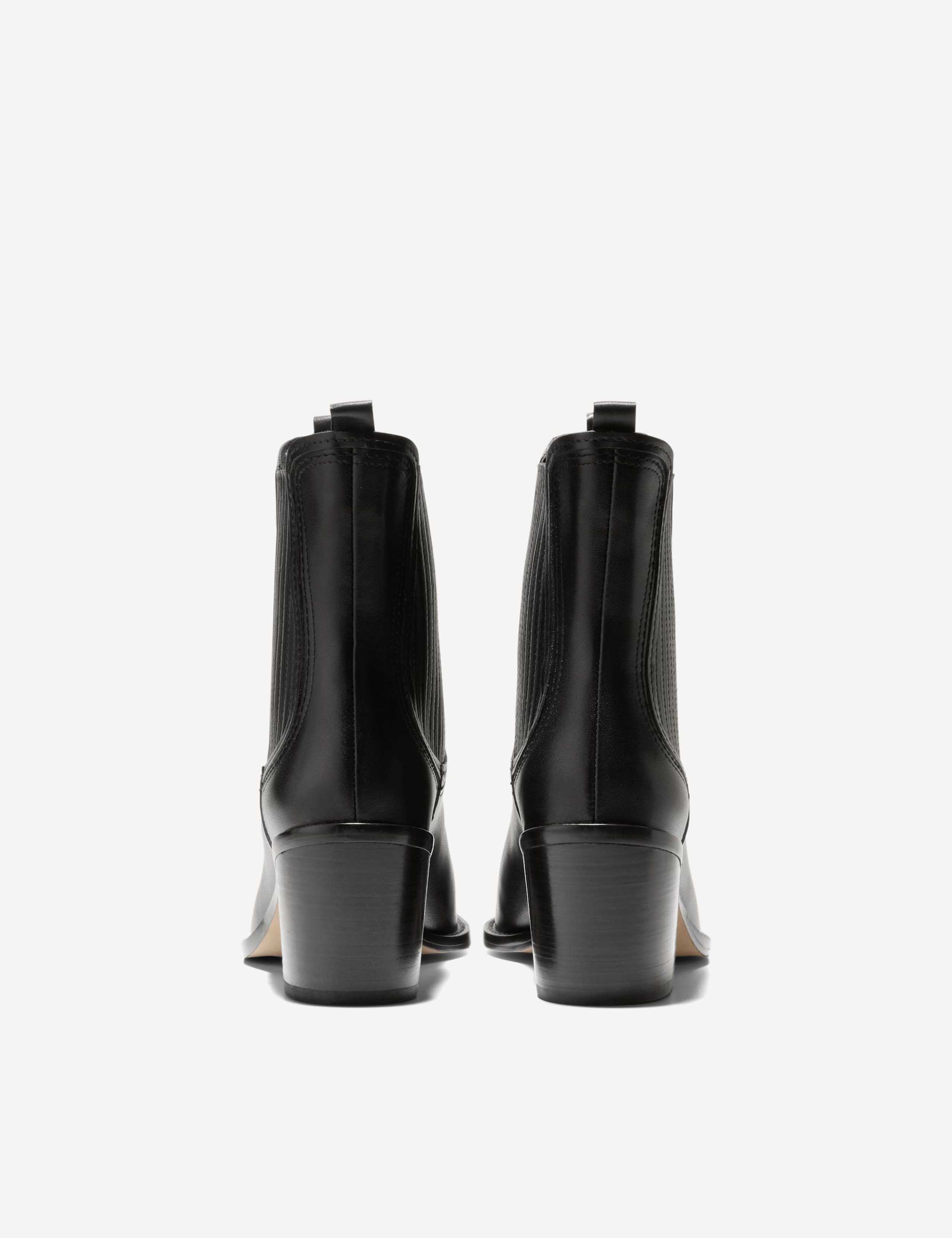 Janelle Leather Chelsea Block Heel Boots 6 of 6