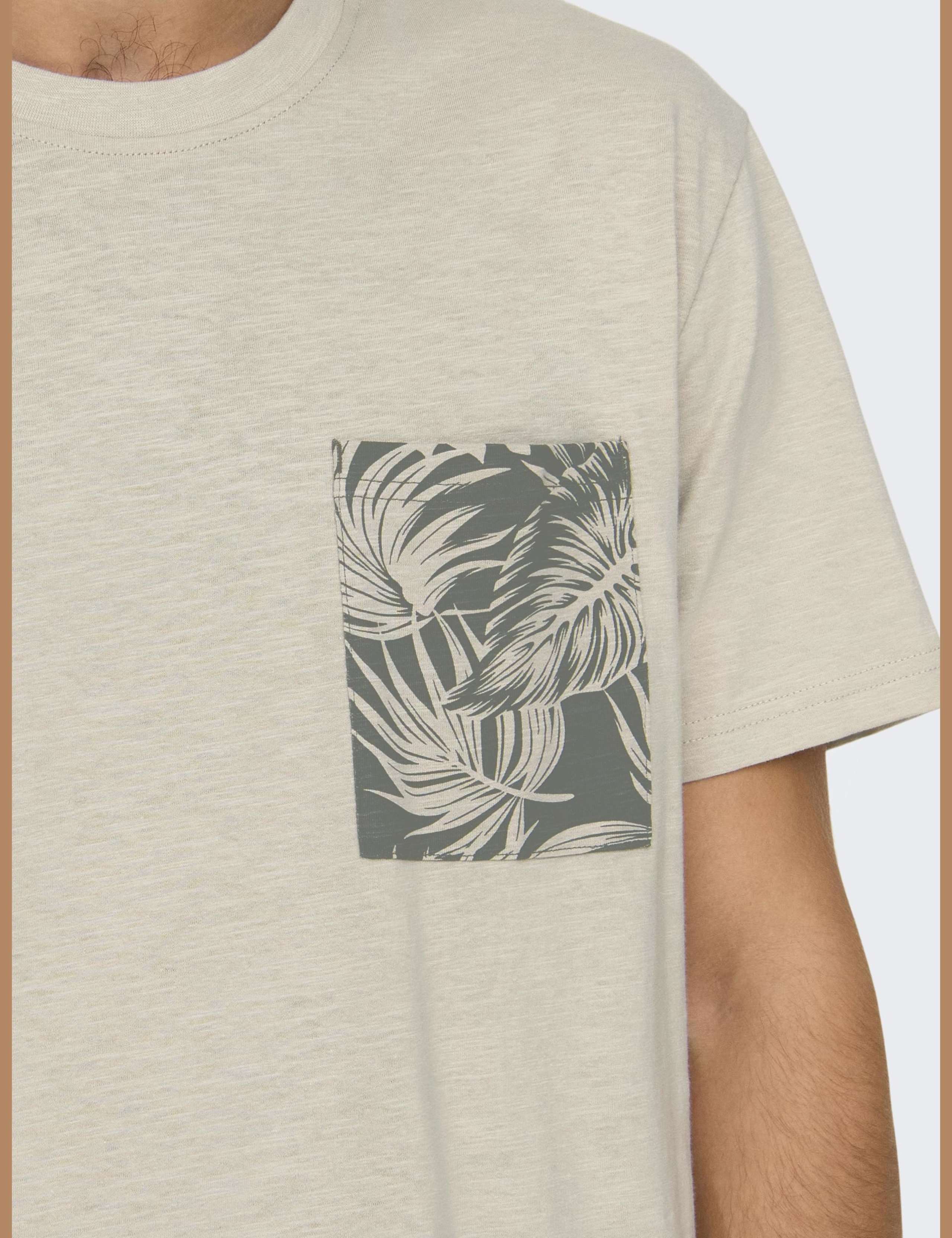 Pure Cotton Leaf Print T-Shirt 6 of 6