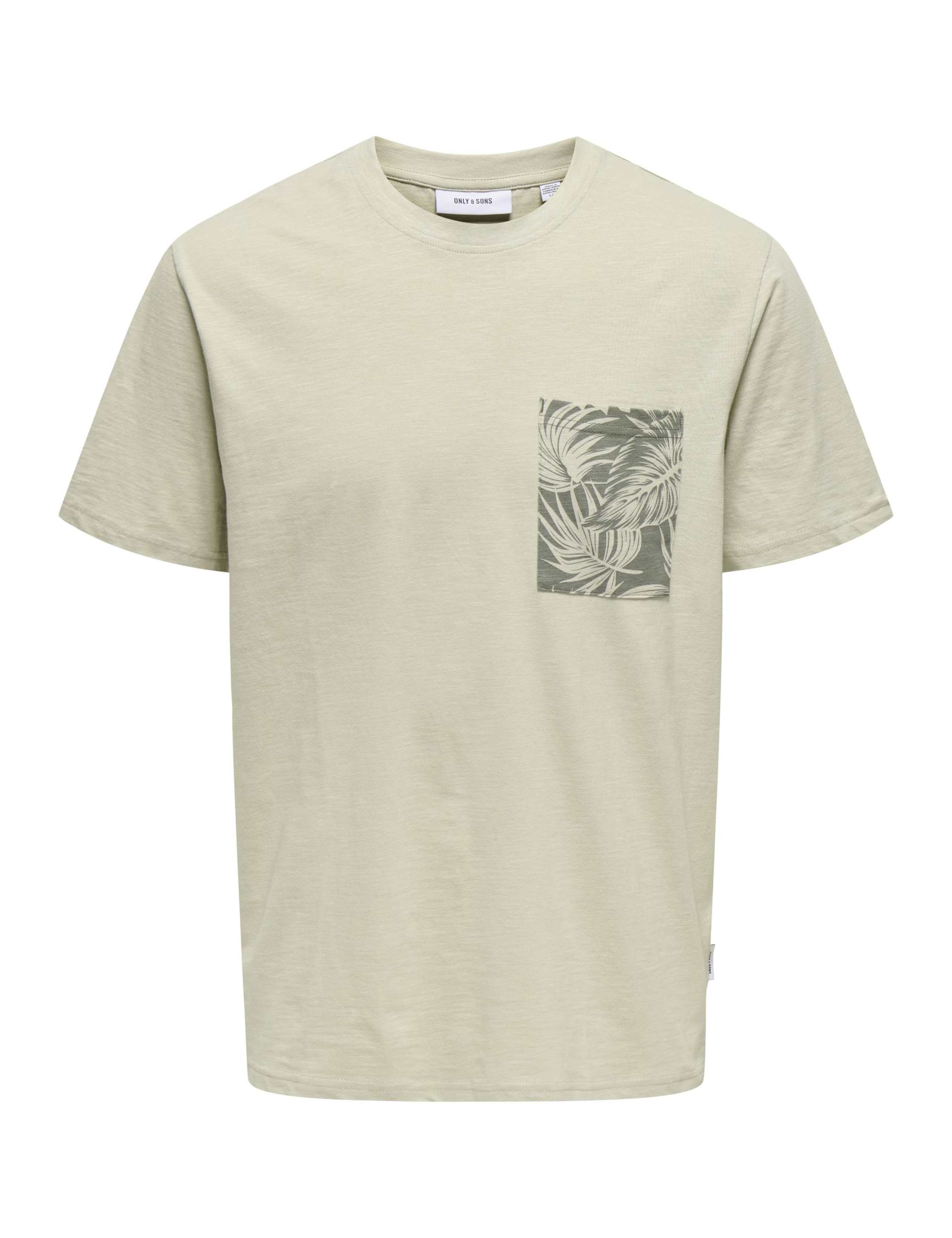 Pure Cotton Leaf Print T-Shirt 2 of 6
