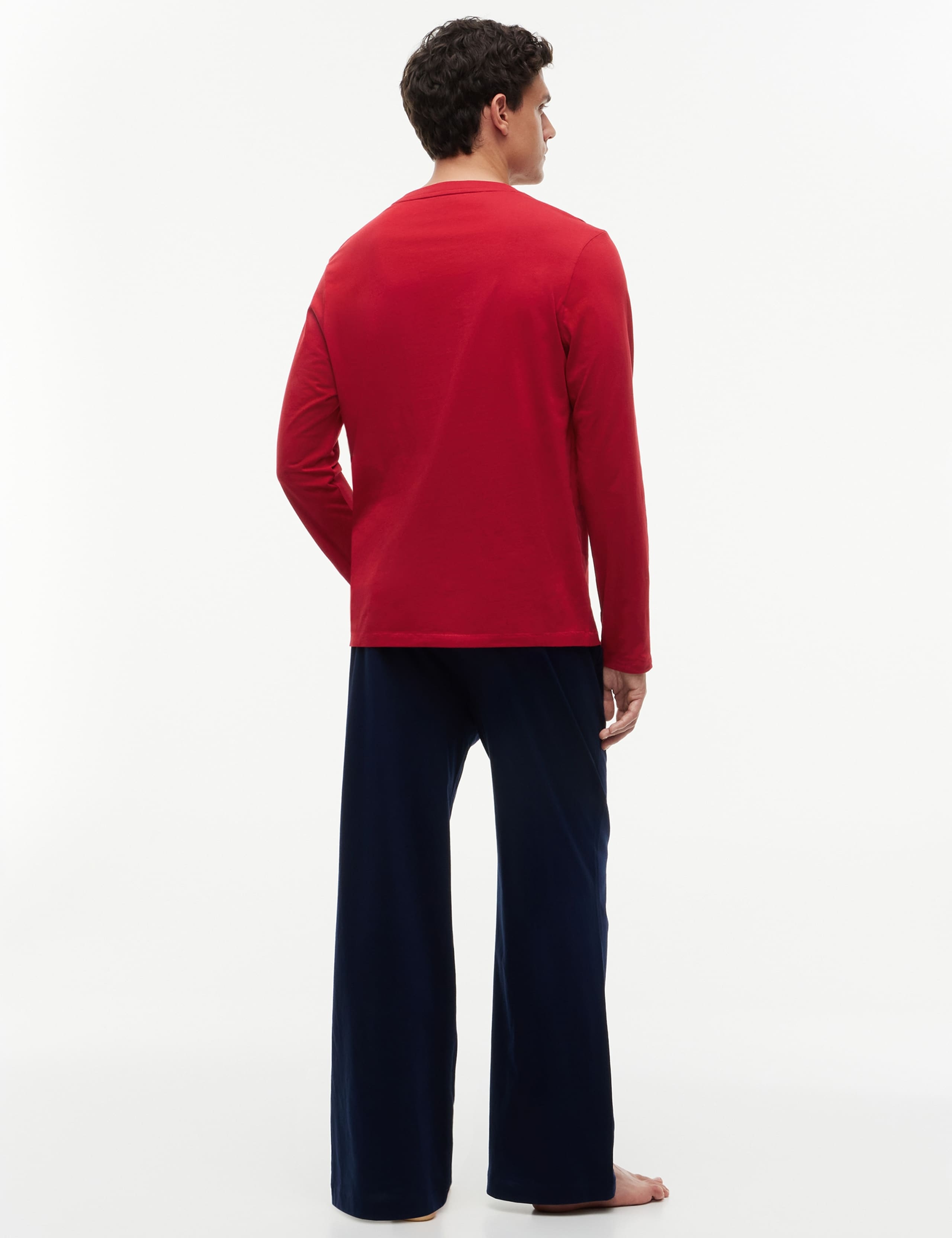 Signature Pure Cotton Jersey Pyjama Set 4 of 5