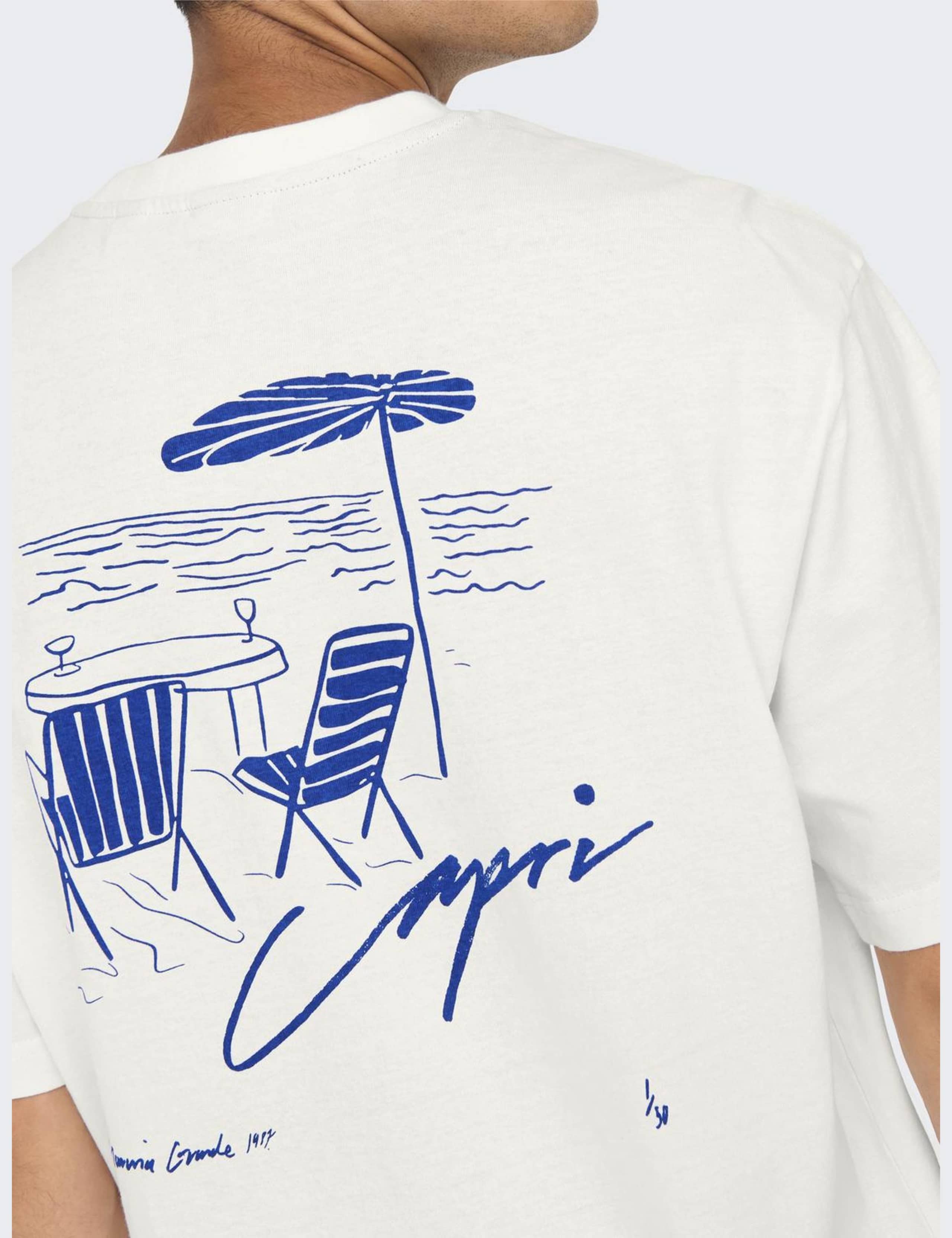 Pure Cotton Beach Graphic T-Shirt 6 of 6