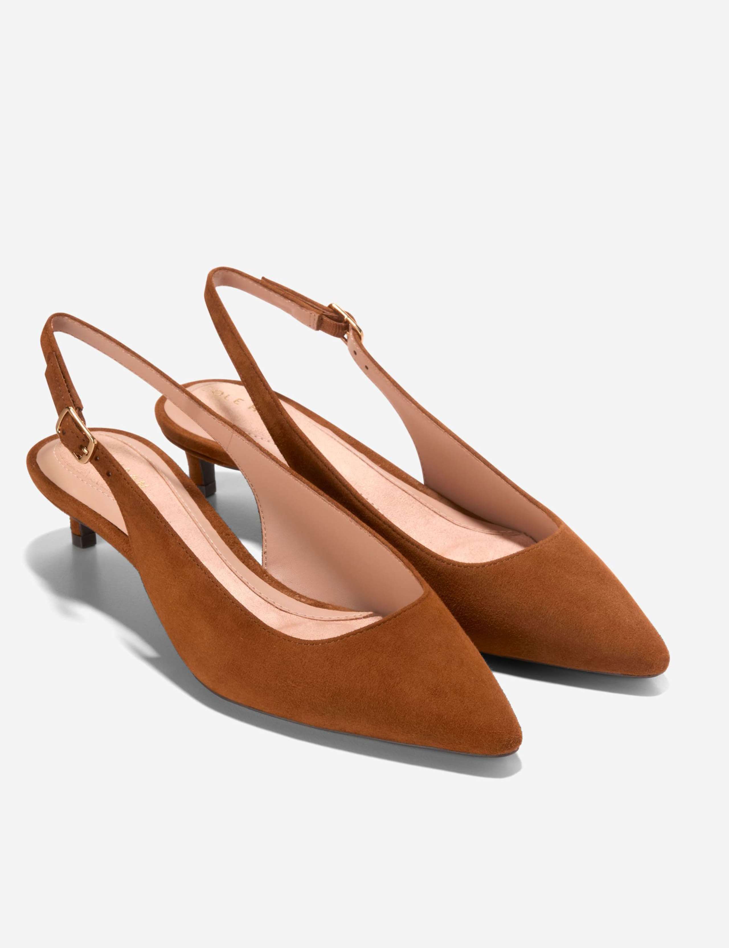 Go-To Jocelyn Suede Slingback Court Shoes 3 of 6