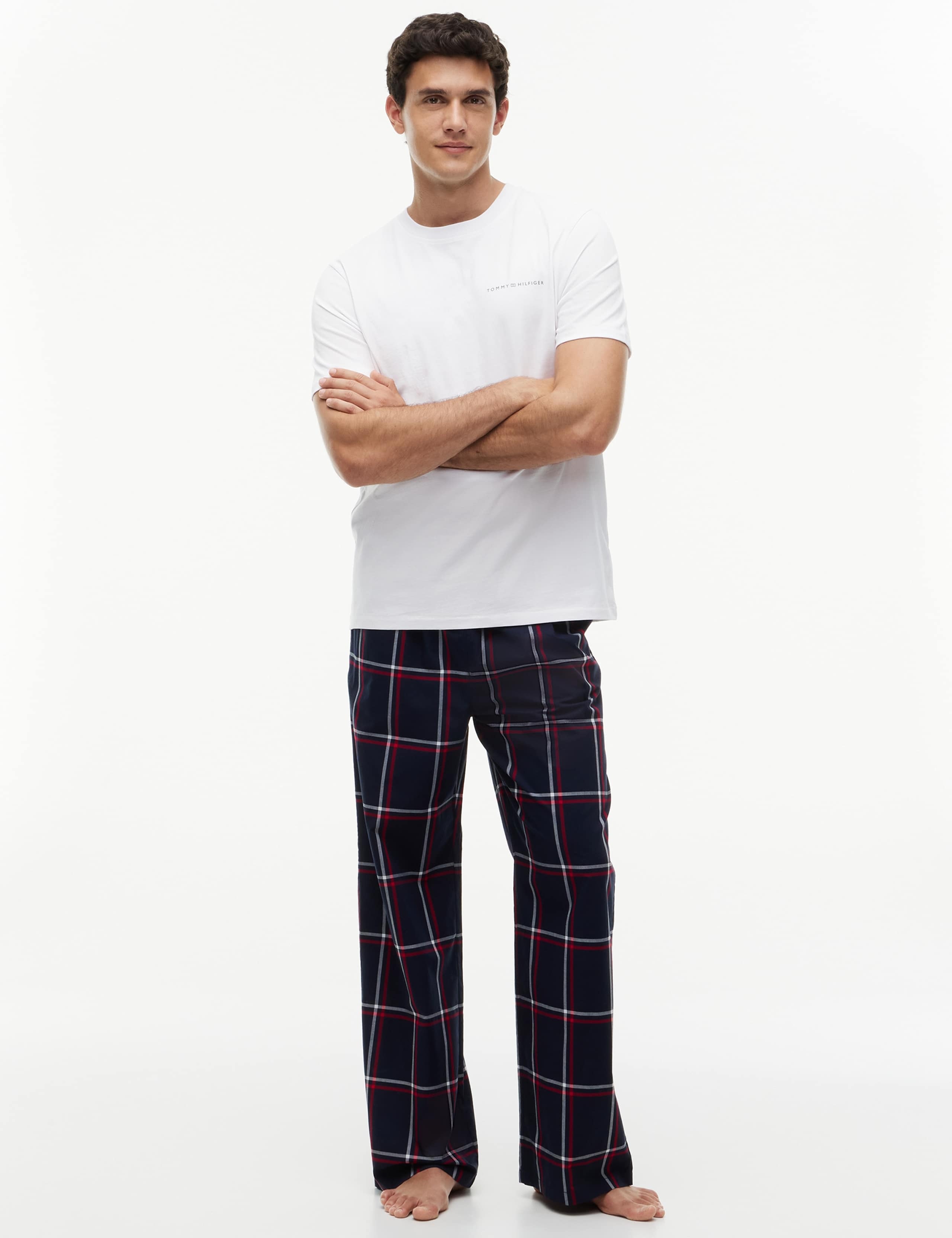 Original Pure Cotton Checked Pyjama Bottoms 3 of 5