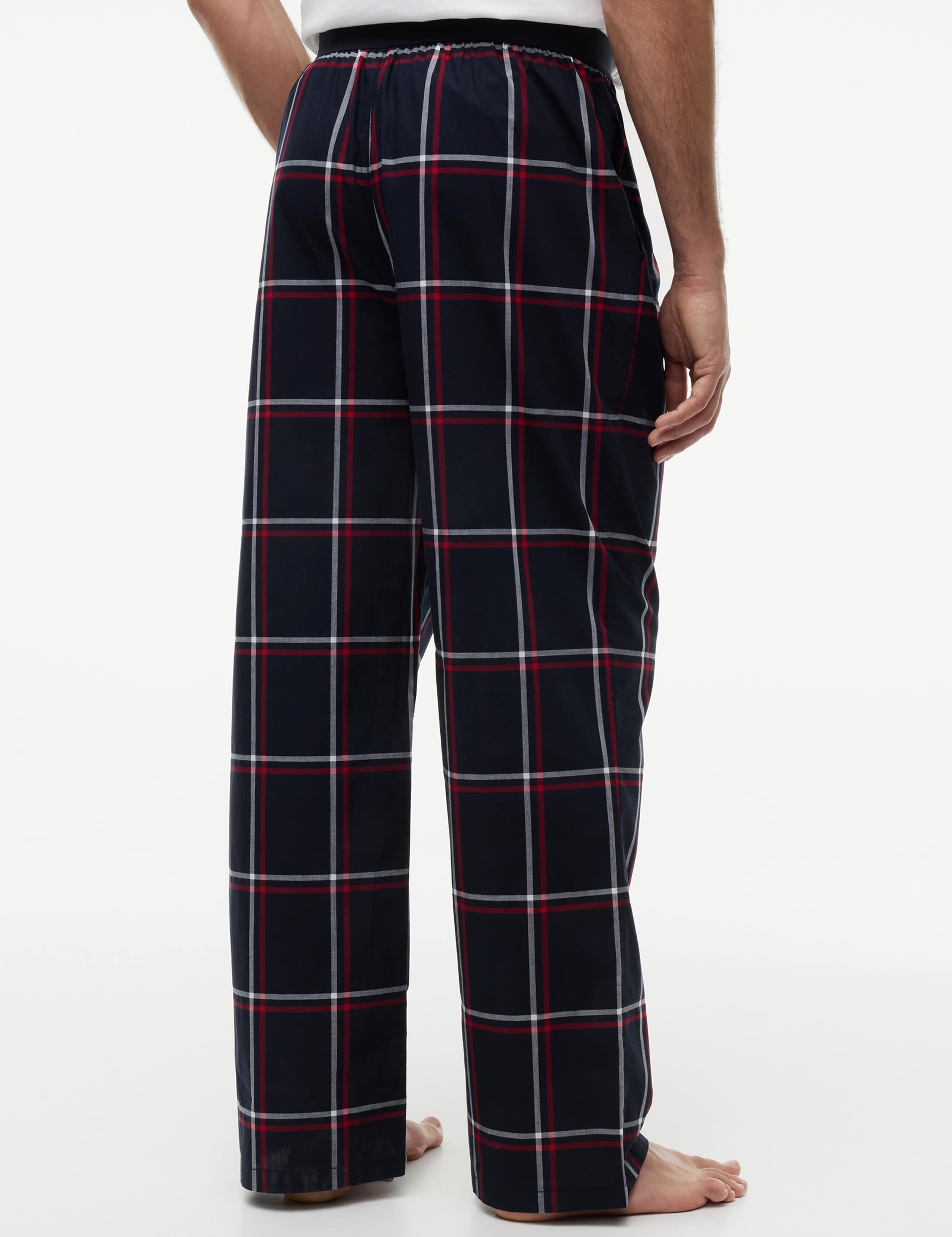 Original Pure Cotton Checked Pyjama Bottoms 4 of 5