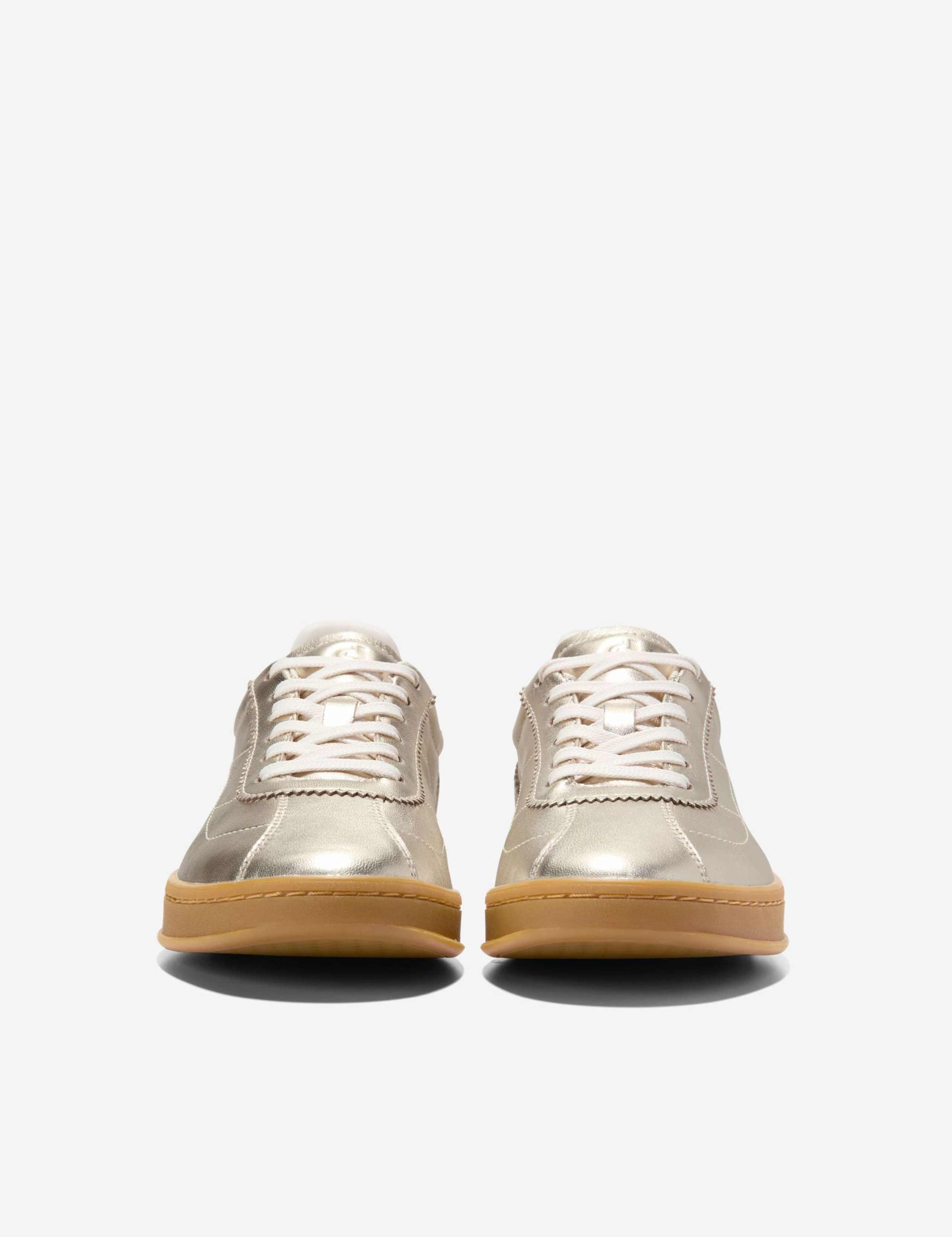 Grand Crosscourt Brynn Leather Metallic Trainers 5 of 6
