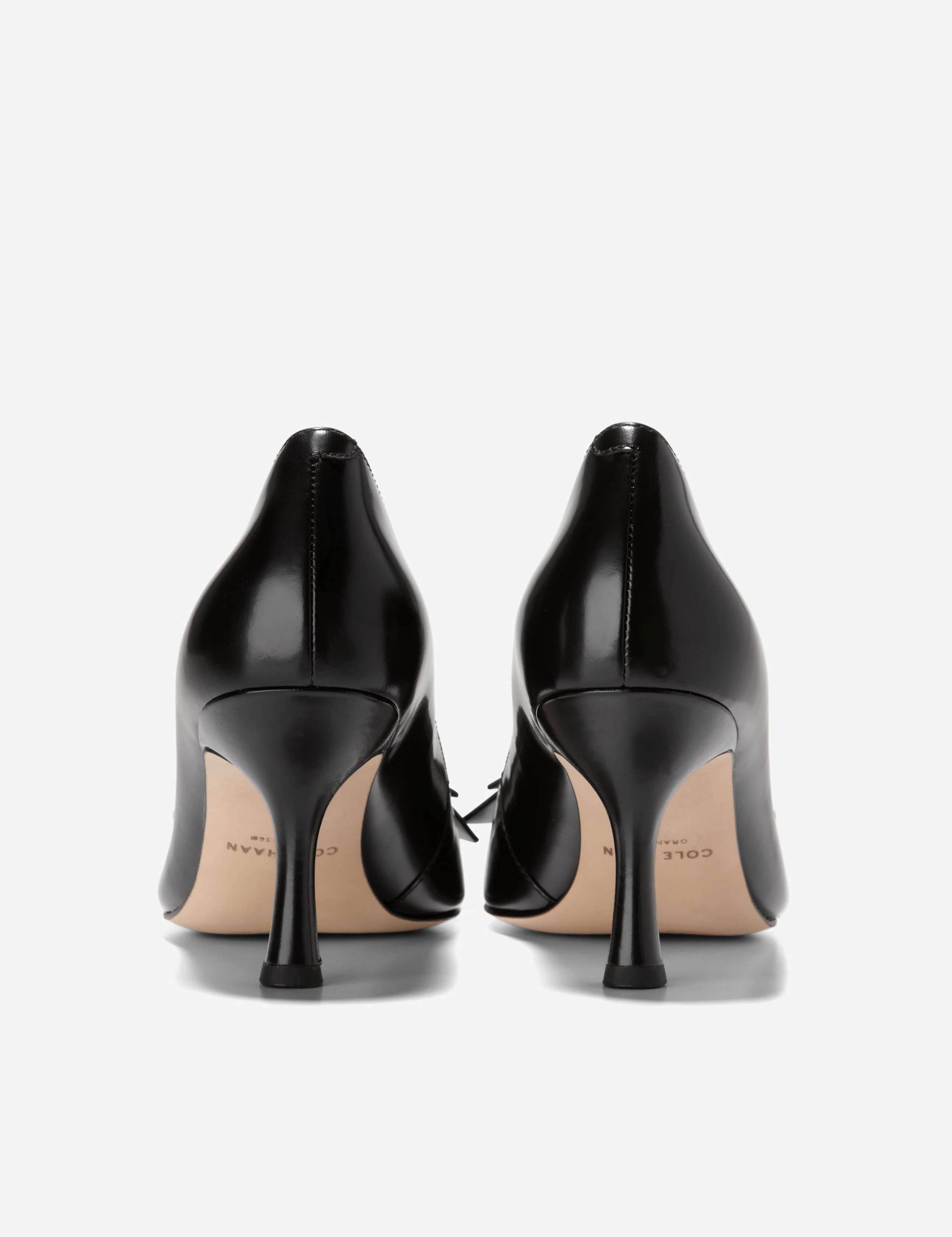 Felicia Bow Leather Stiletto Heel Court Shoes 6 of 6