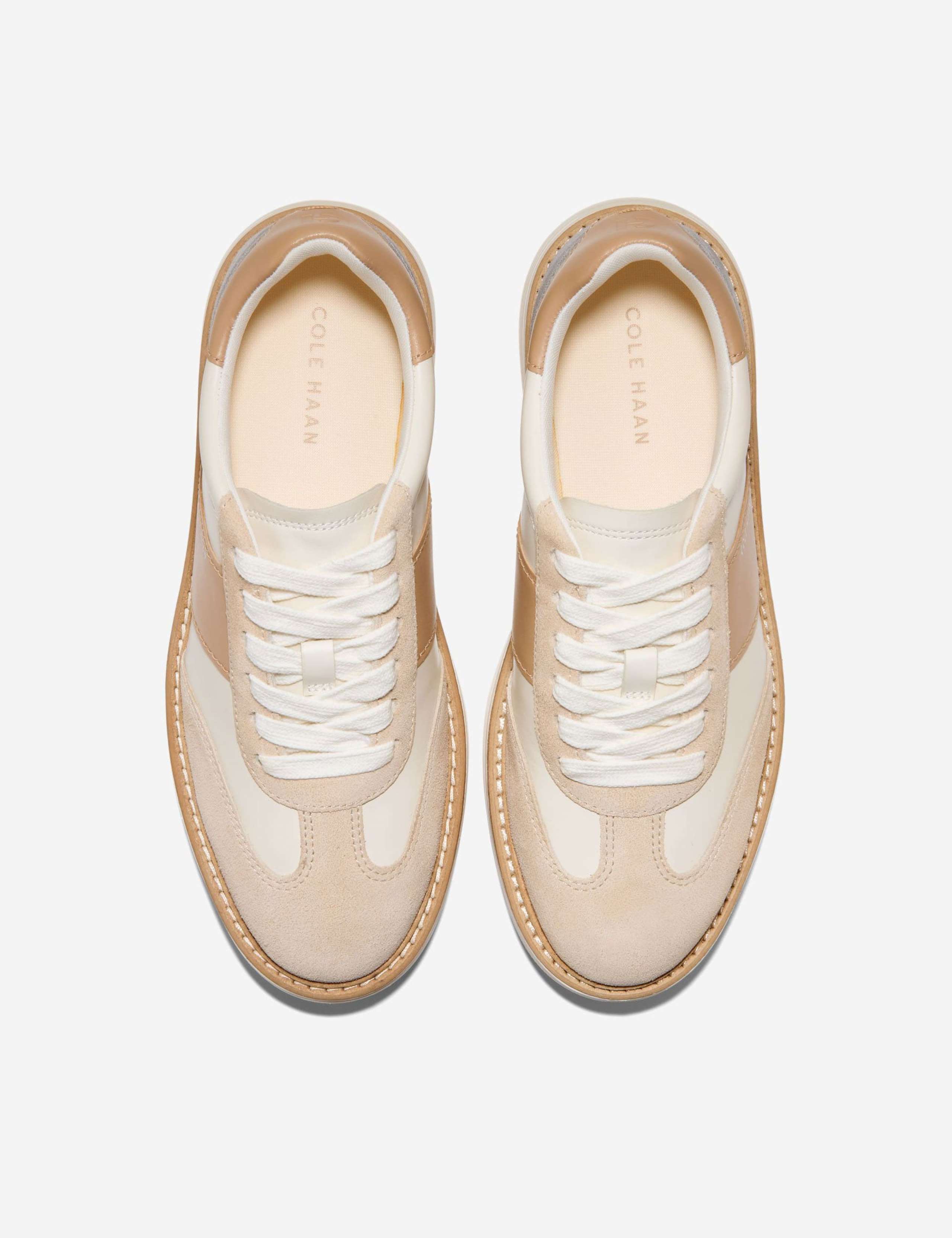 Leather Lace Up Platform Trainers 3 of 6