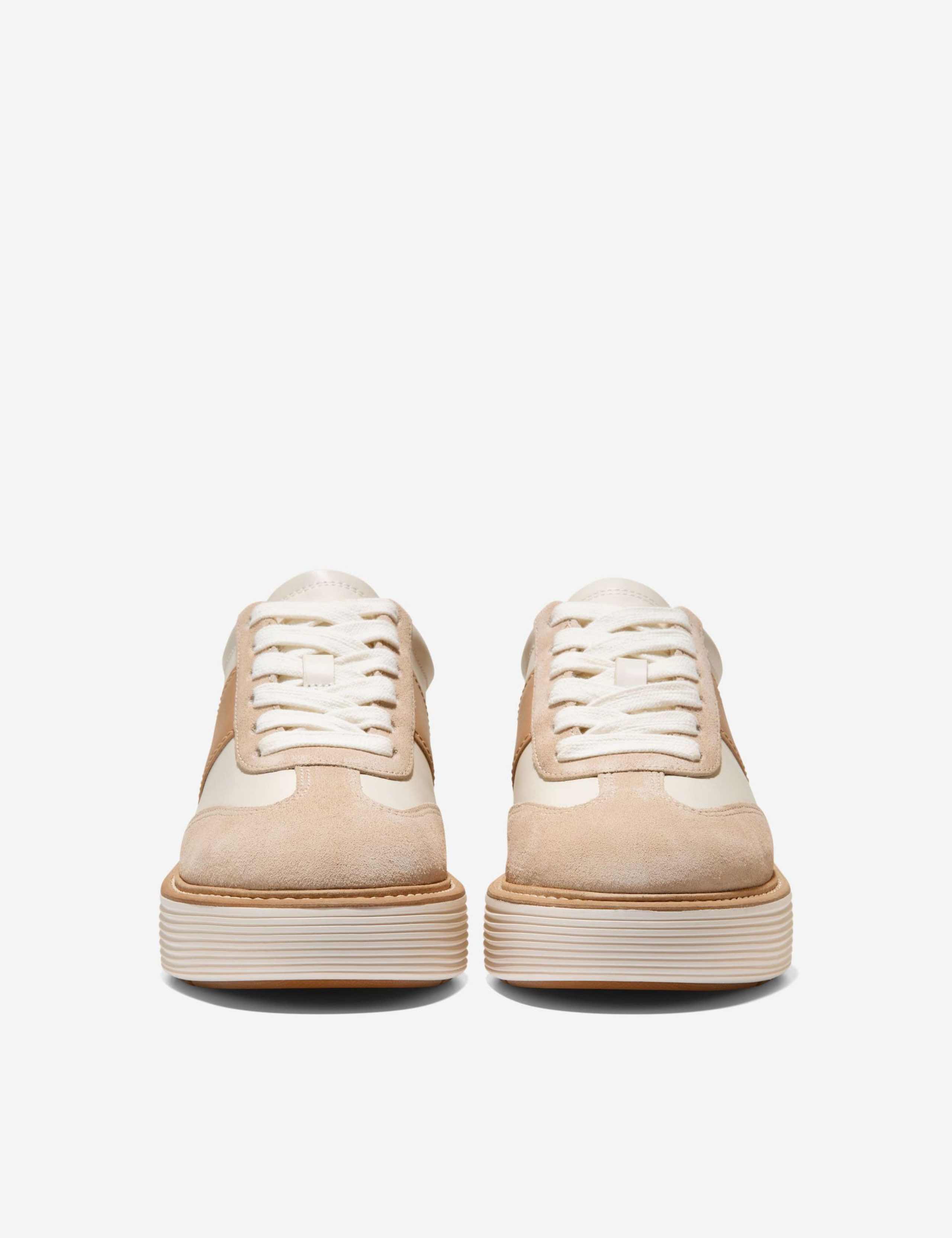 Leather Lace Up Platform Trainers 5 of 6