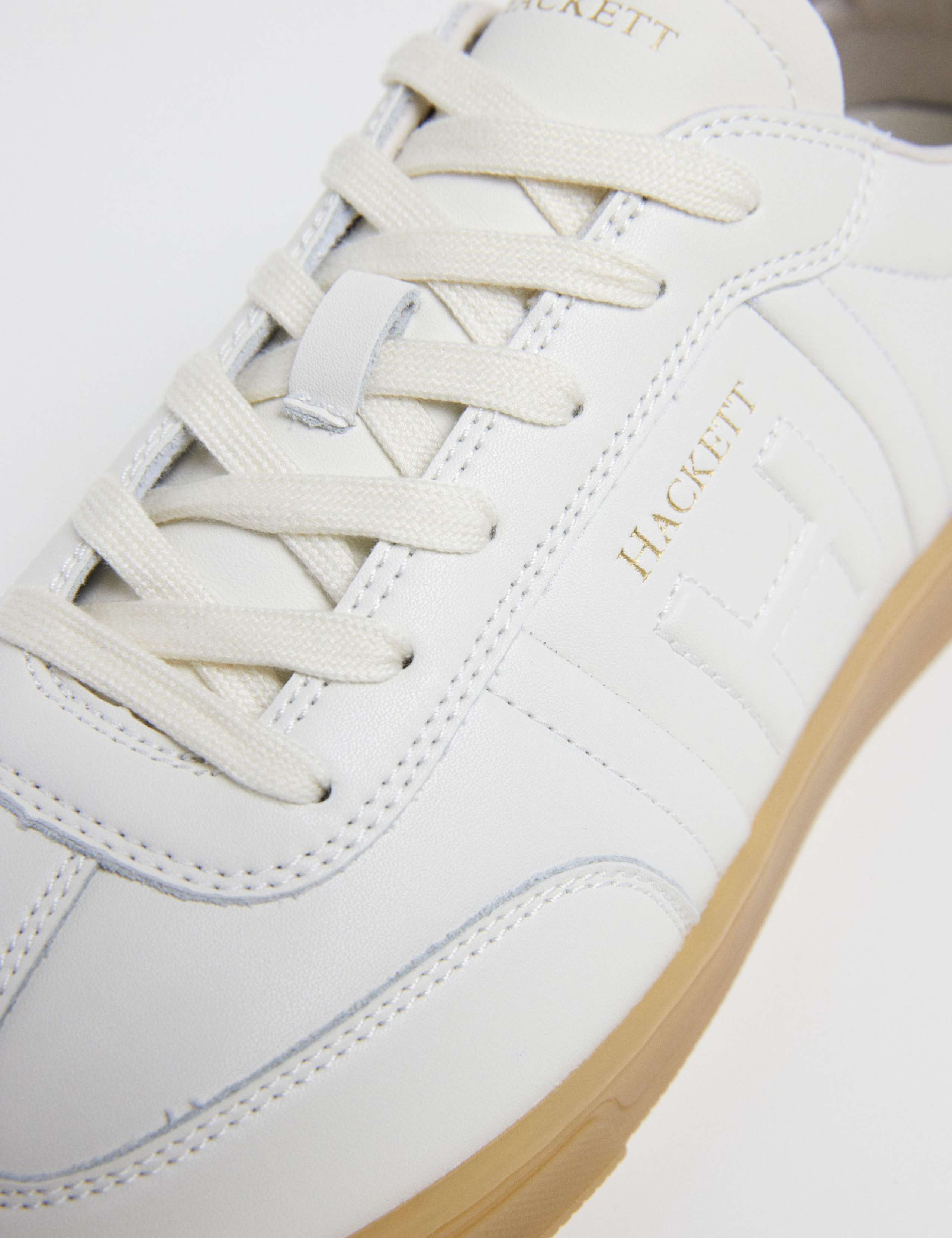 Leather Lace Up Trainers 5 of 6
