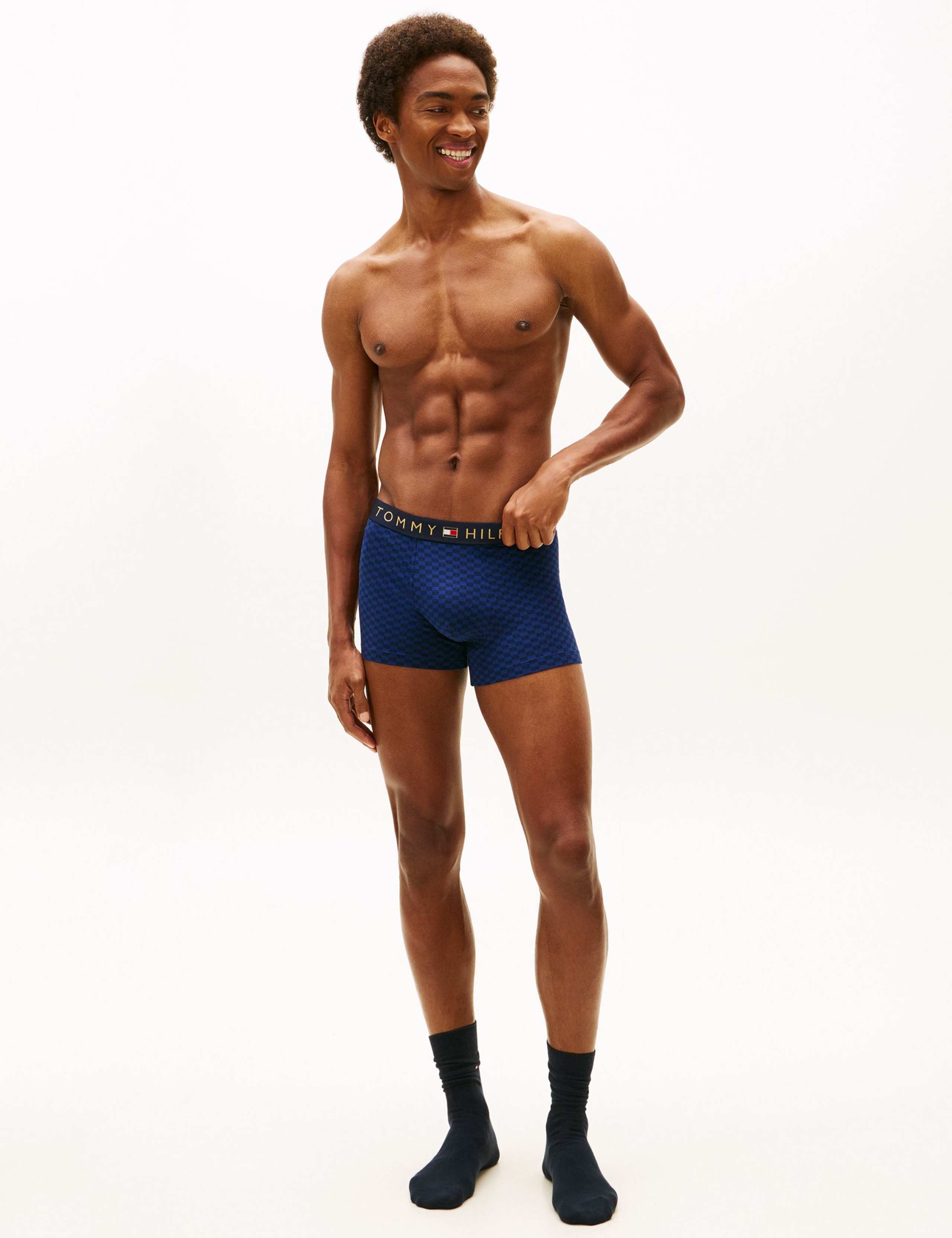 Cotton Rich Geometric Trunks & Socks Set 1 of 5