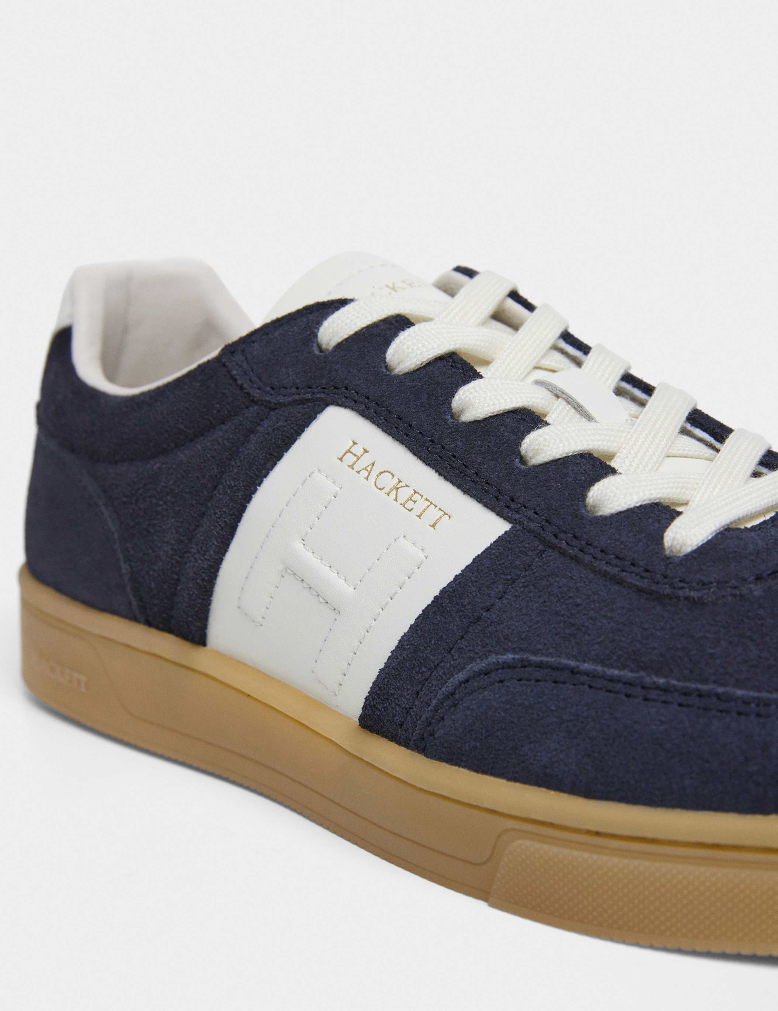 Suede Lace Up Trainers 5 of 6