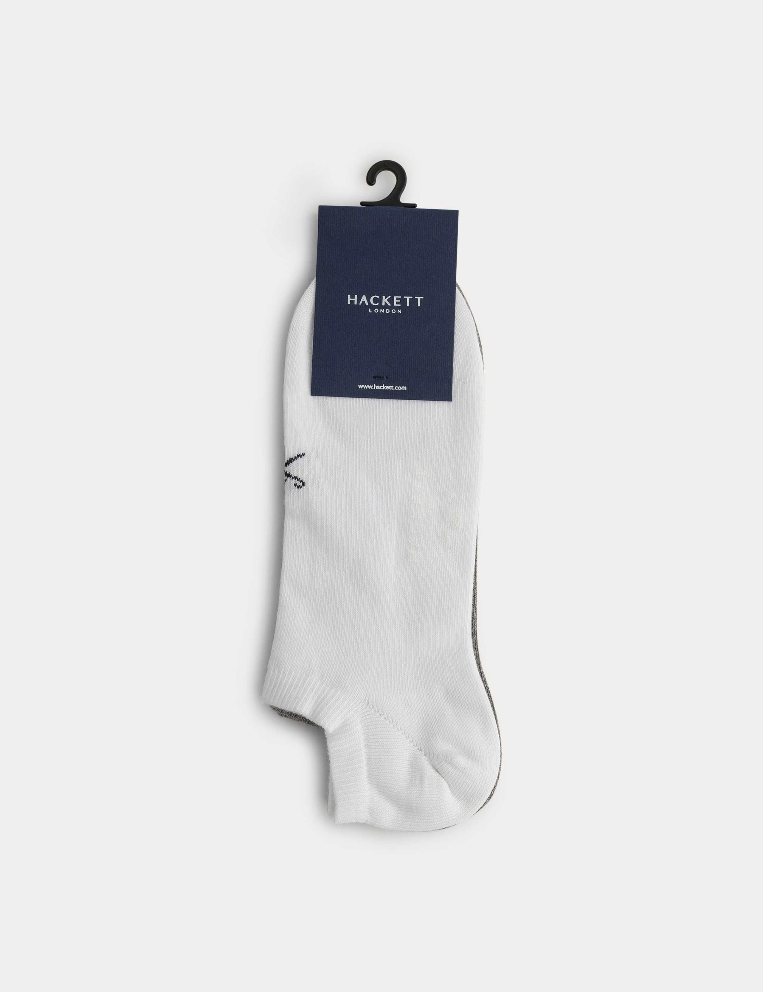 2pk Cotton Rich Trainer Socks 2 of 4