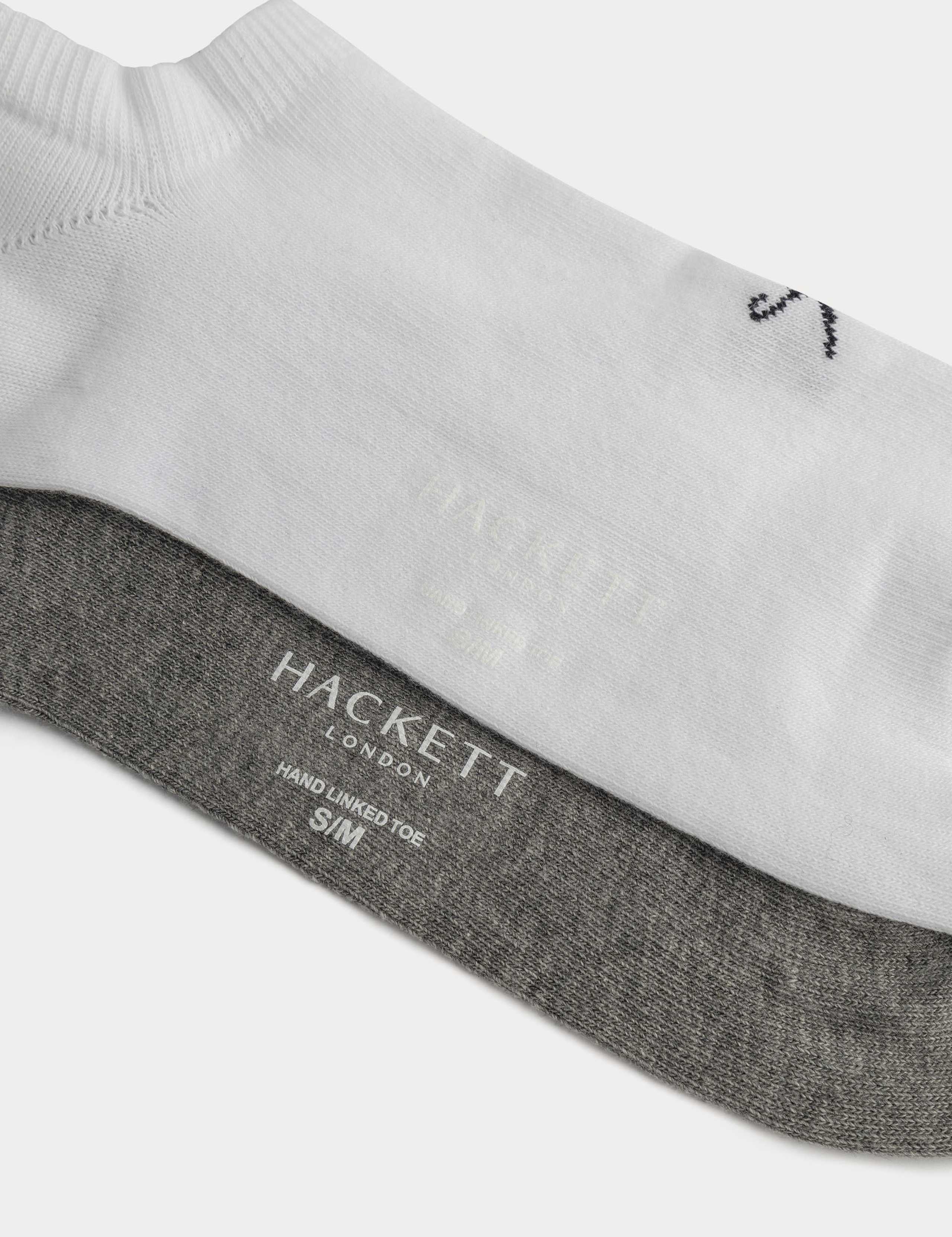 2pk Cotton Rich Trainer Socks 3 of 4