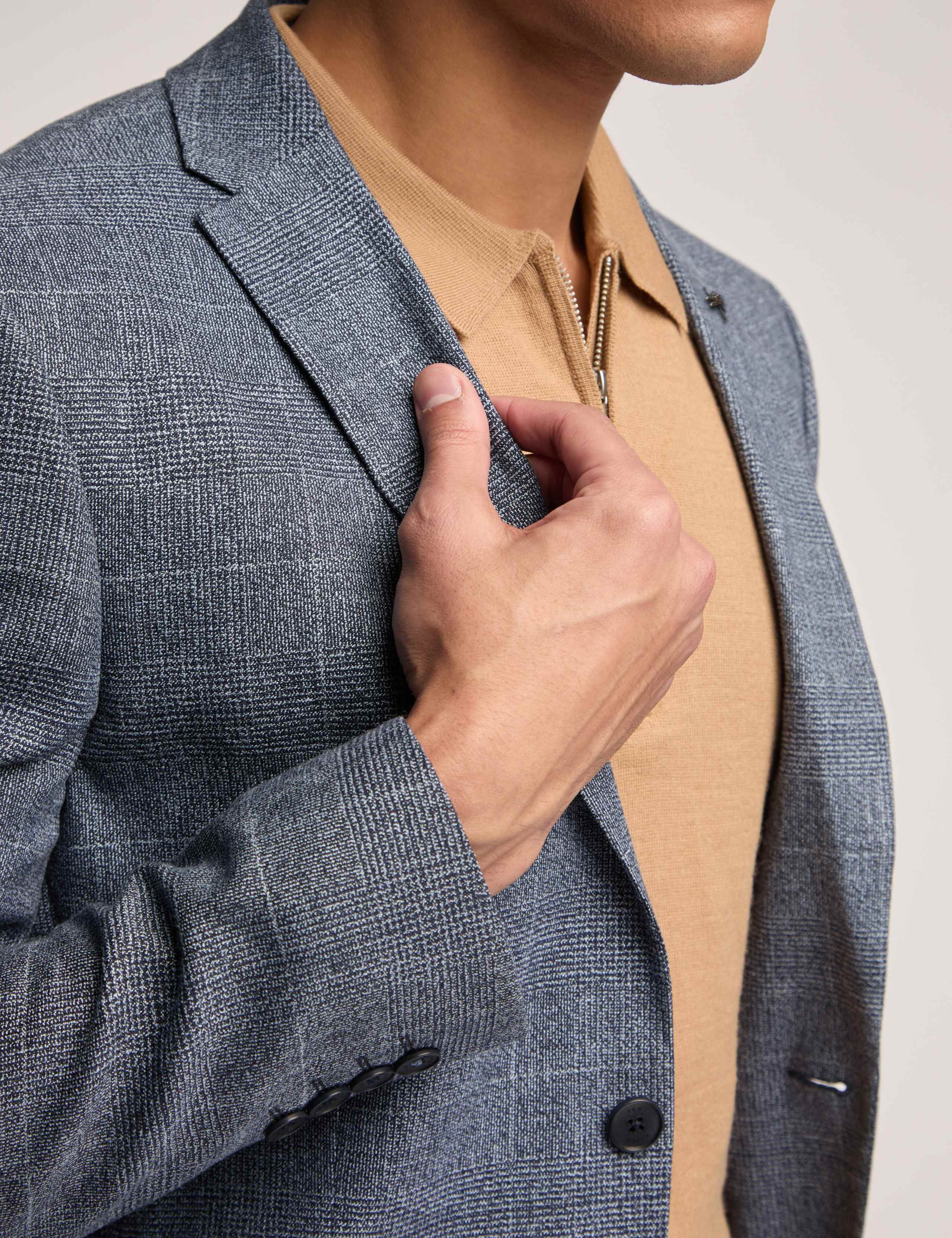 Slim Fit Check Suit Jacket 5 of 6