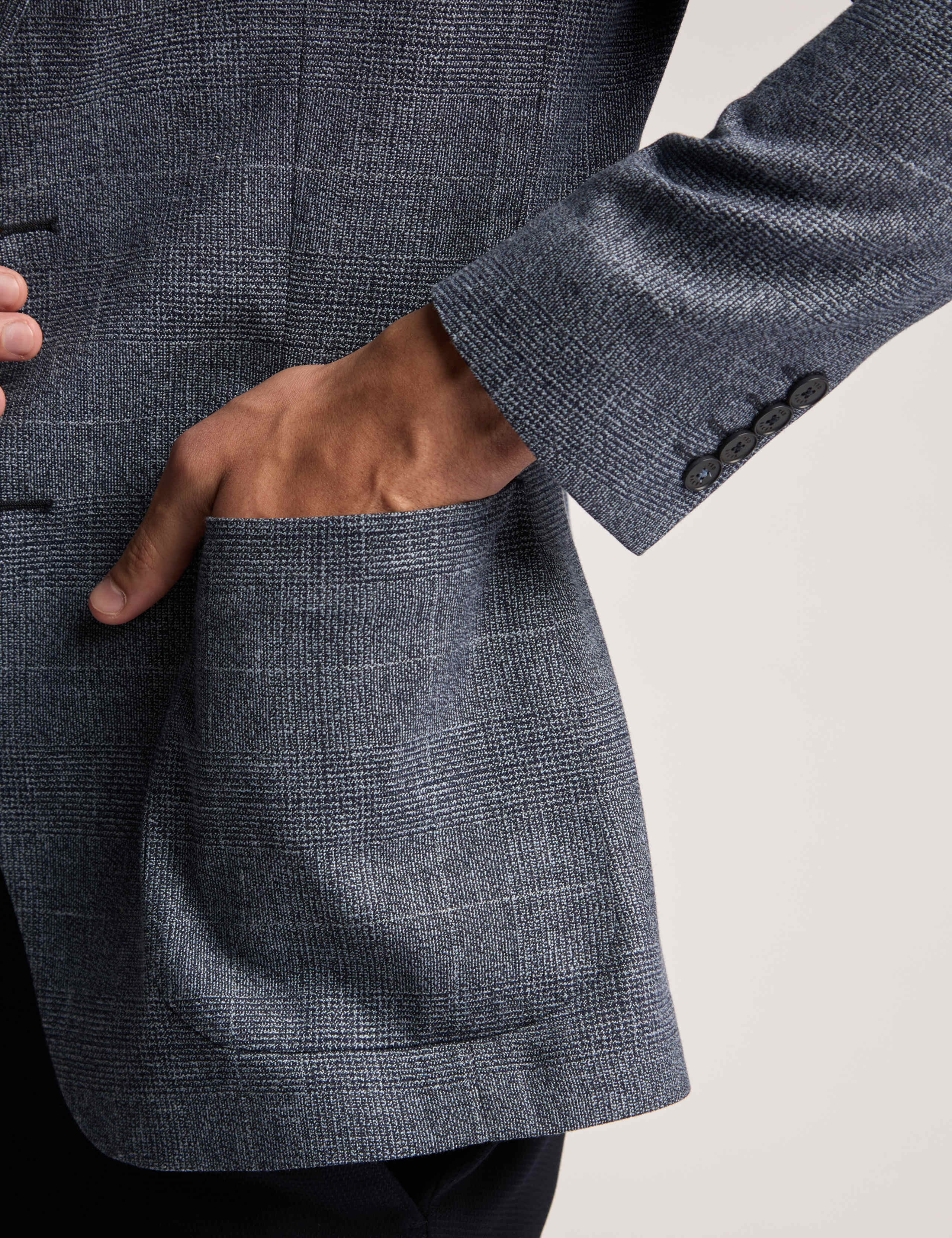 Slim Fit Check Suit Jacket 6 of 6