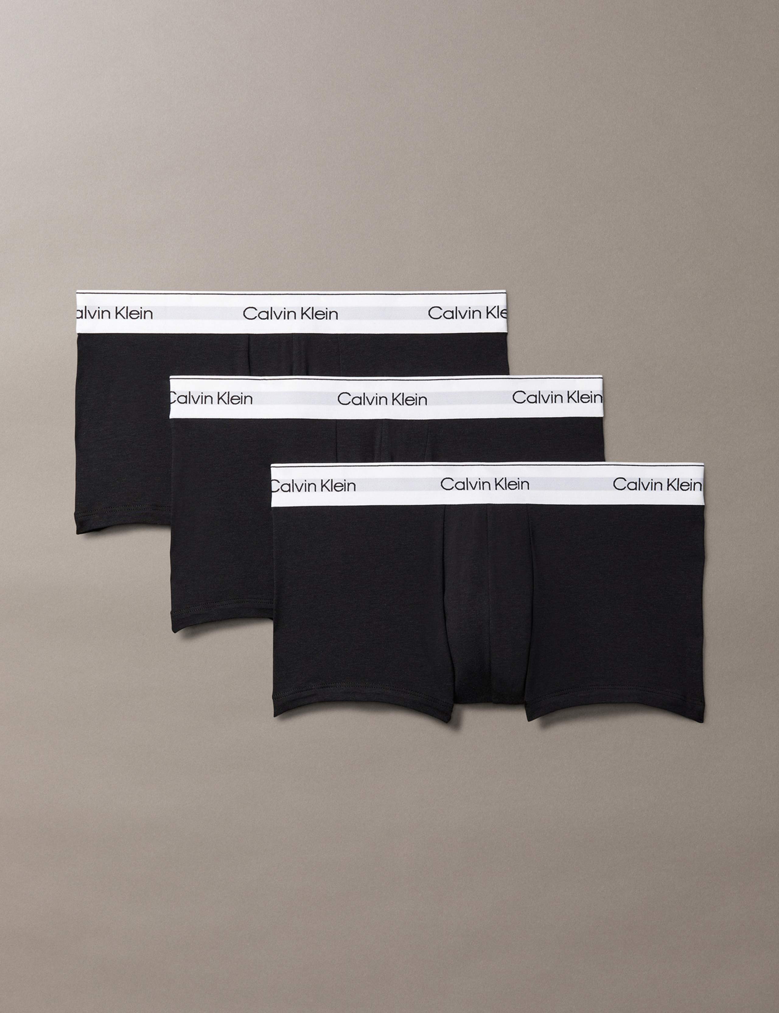 3 Pack Low Rise Trunks - Icon Cotton Stretch 1 of 6
