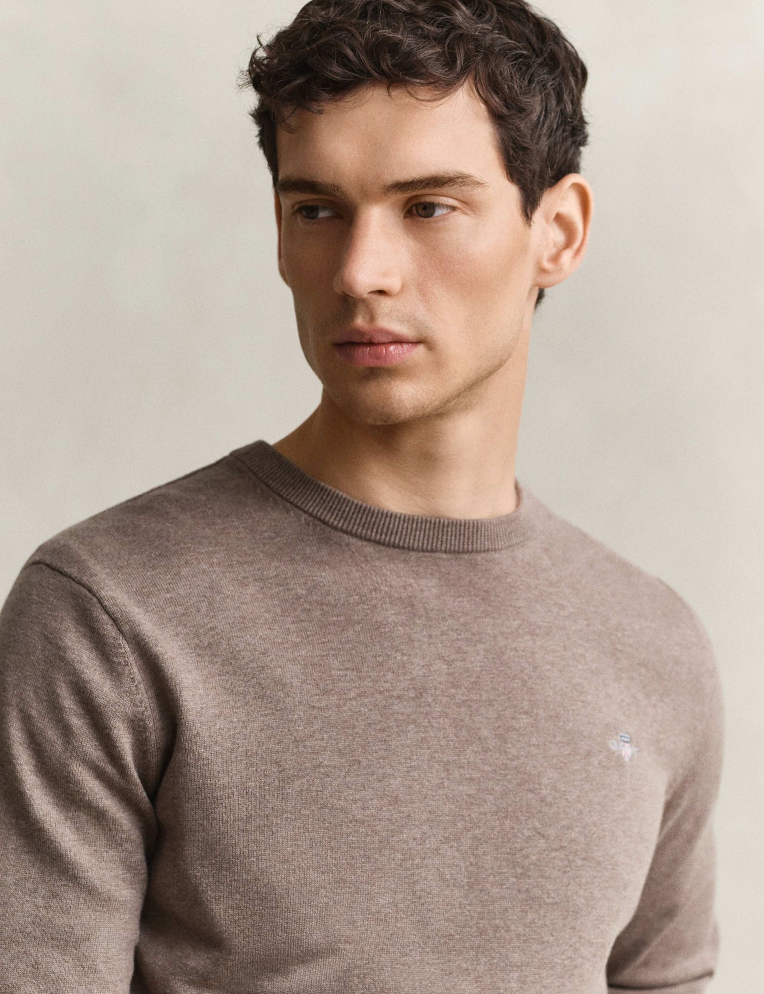 Pure Cotton Crew Neck Jumper 5 of 5