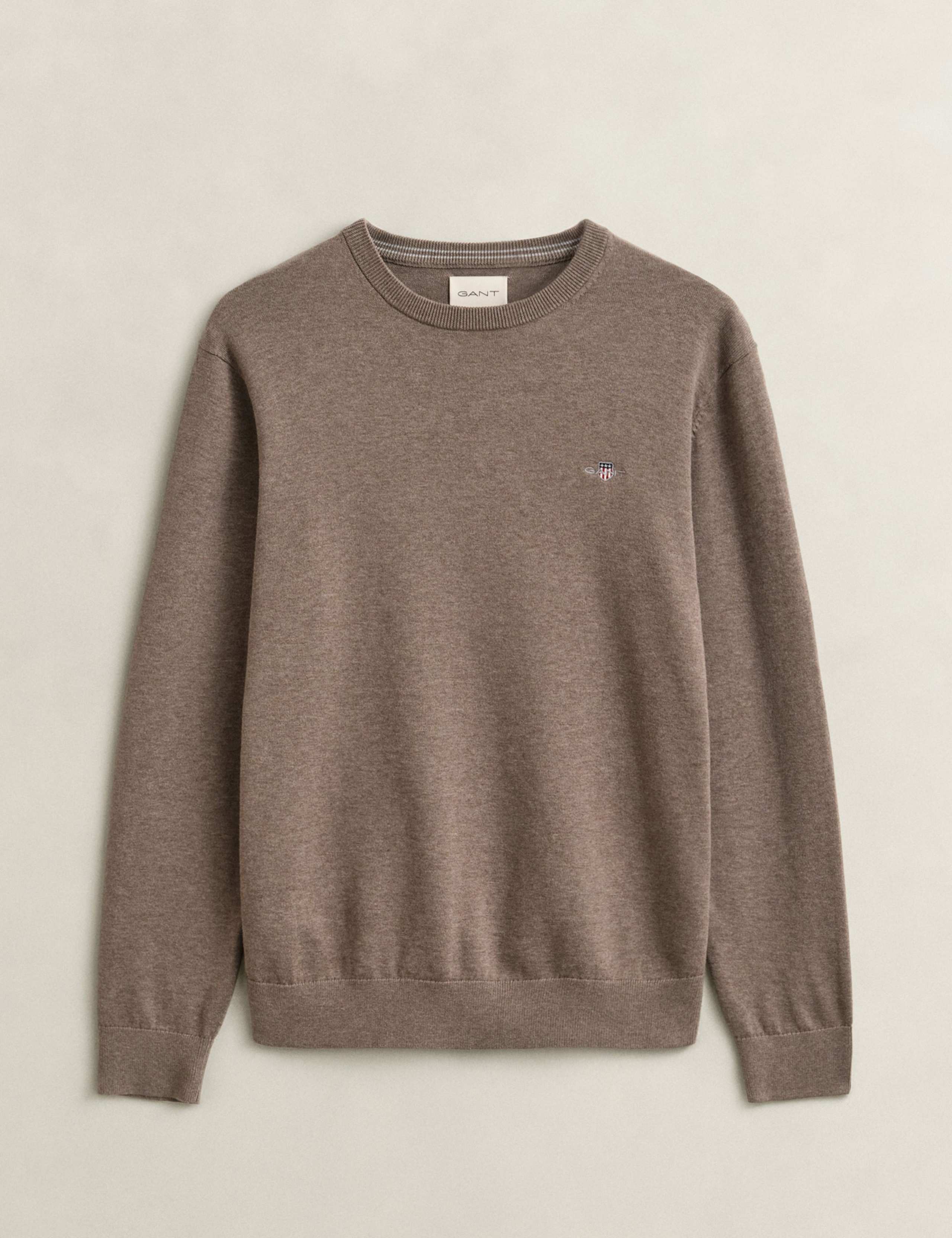 Pure Cotton Crew Neck Jumper 2 of 5
