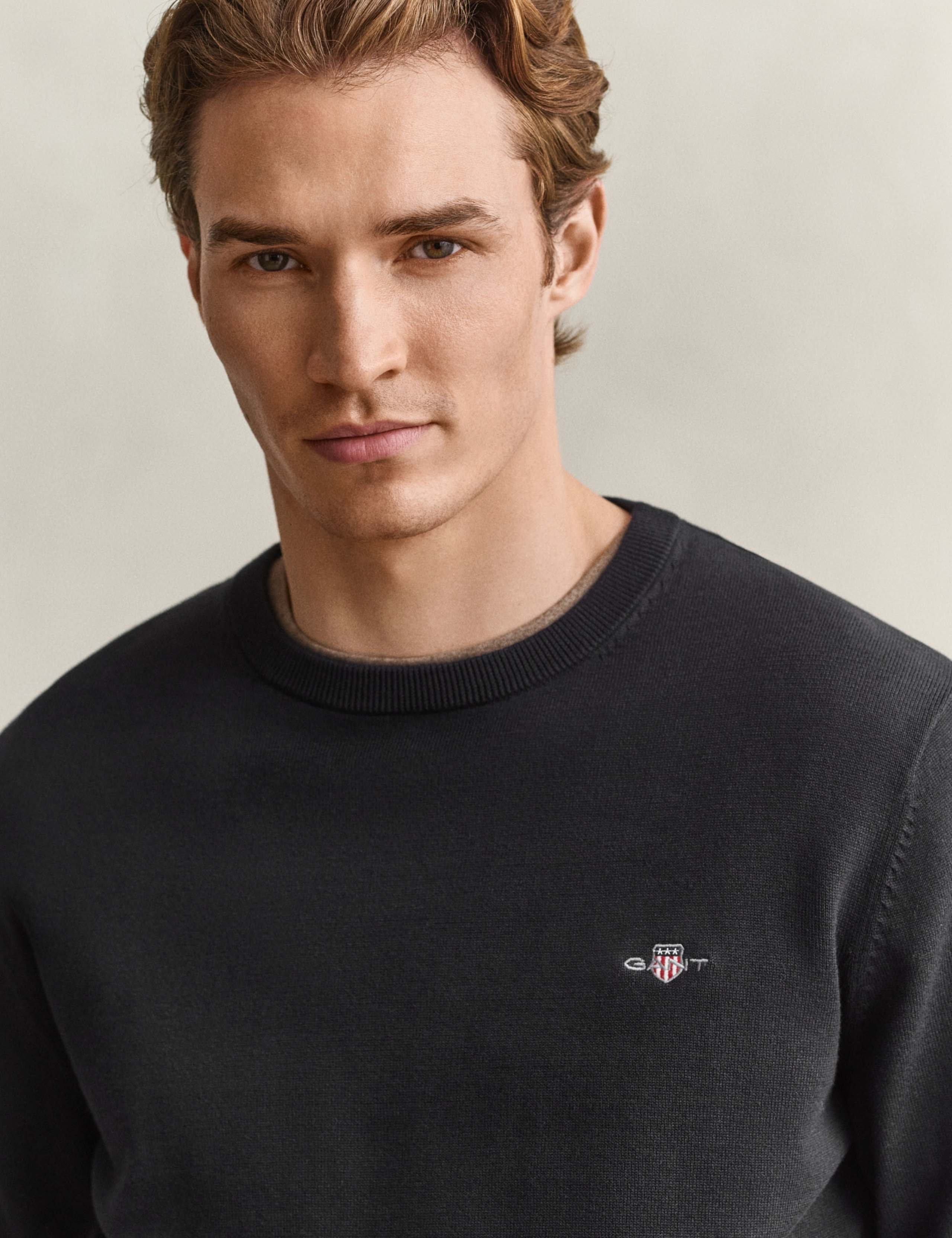 Pure Cotton Crew Neck Jumper 5 of 5