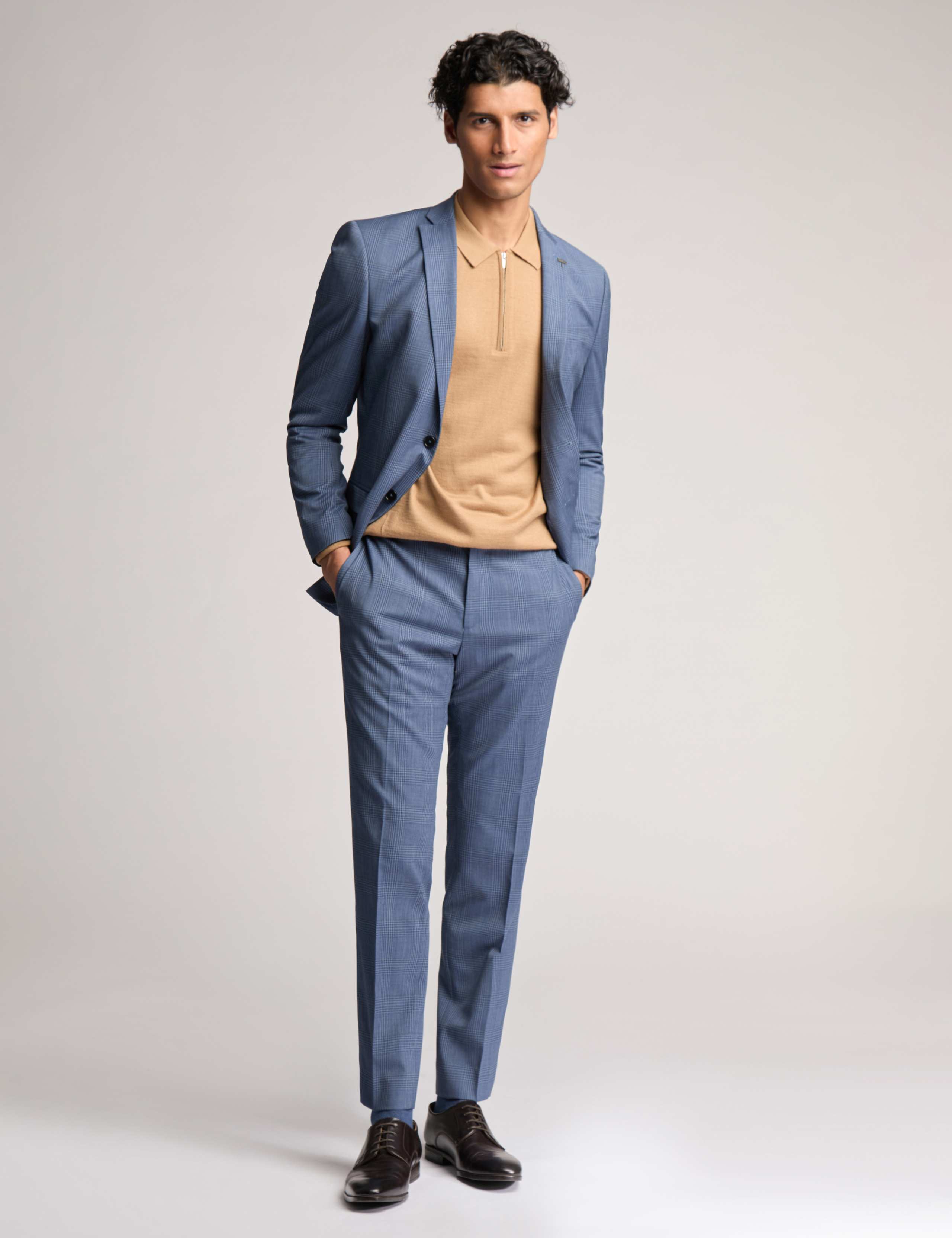 Slim Fit Wool Rich Check Suit Jacket 2 of 5