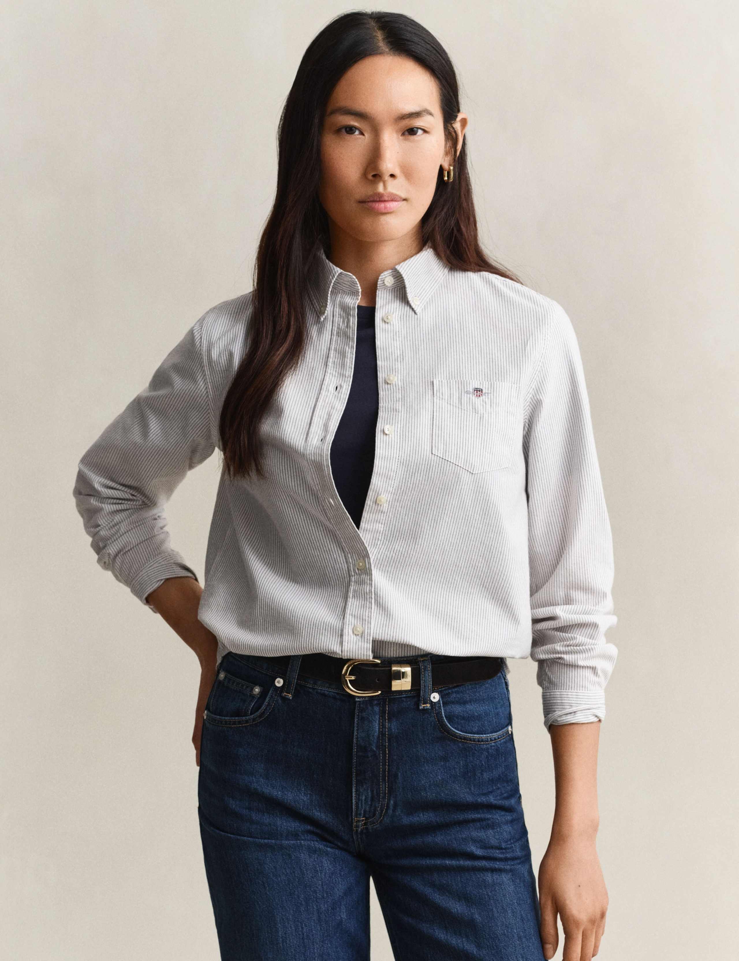 Pure Cotton Striped Oxford Shirt 5 of 7