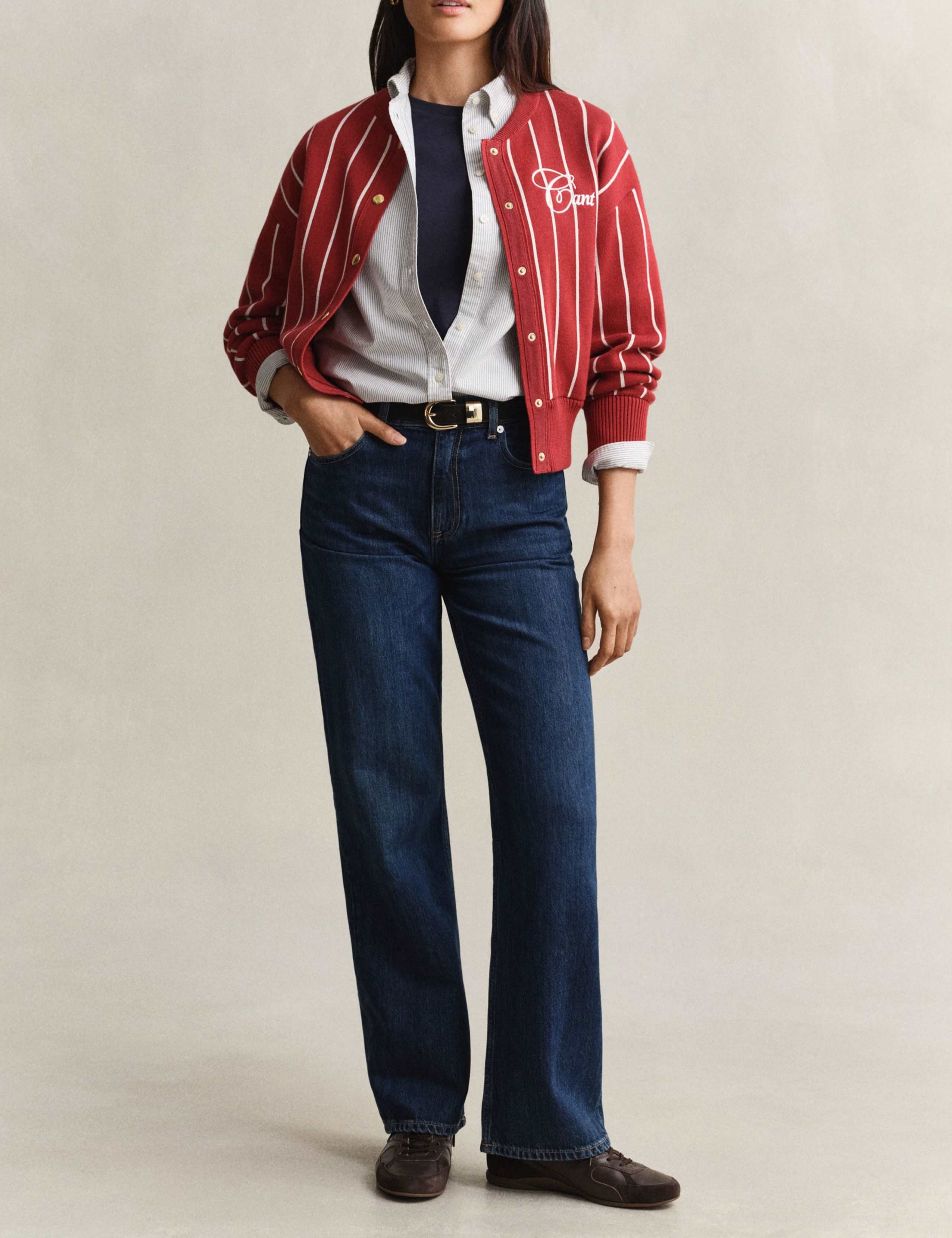 Striped Midi Shirt Dress 6 of 7