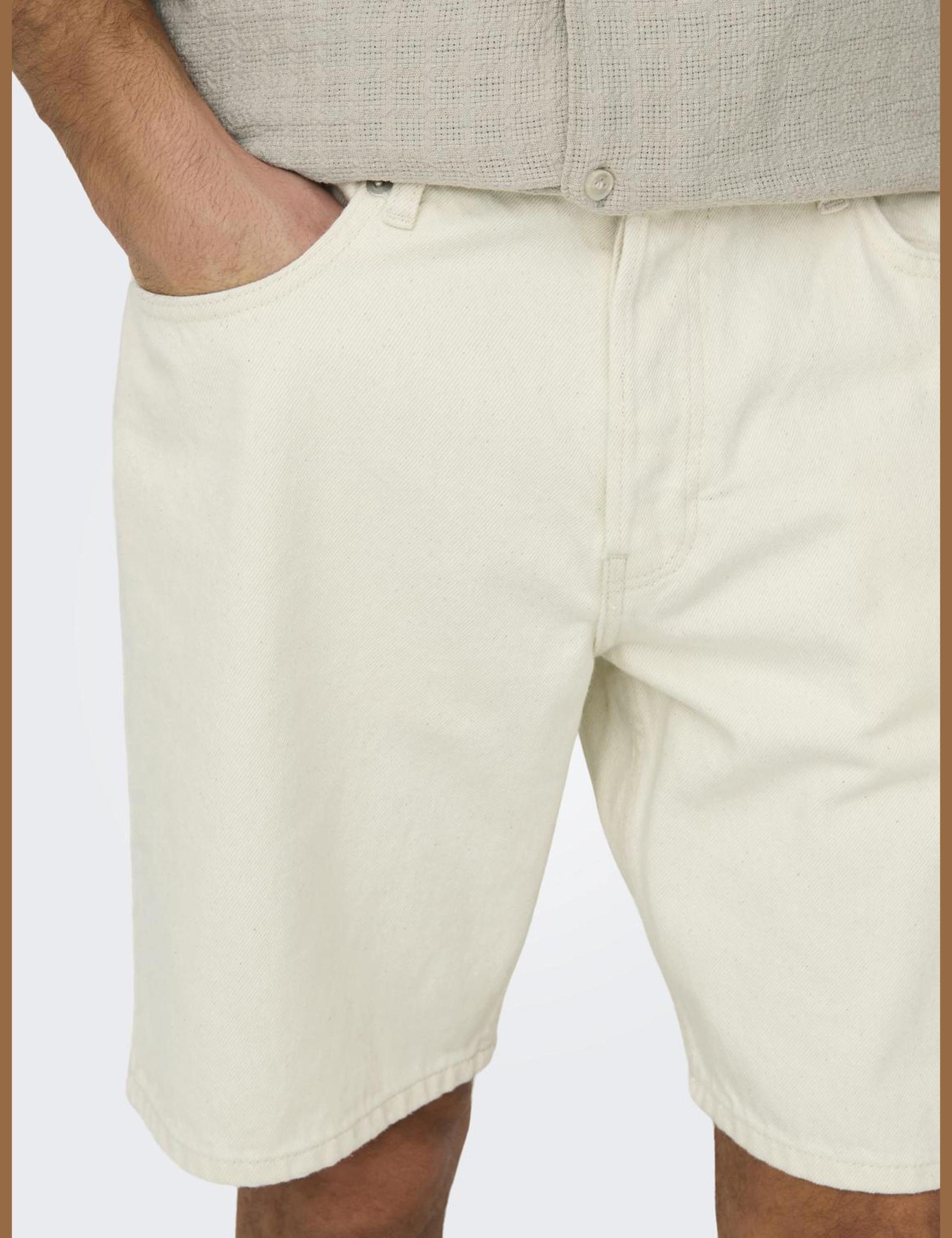 5 Pocket Straight Fit Denim Shorts 3 of 6