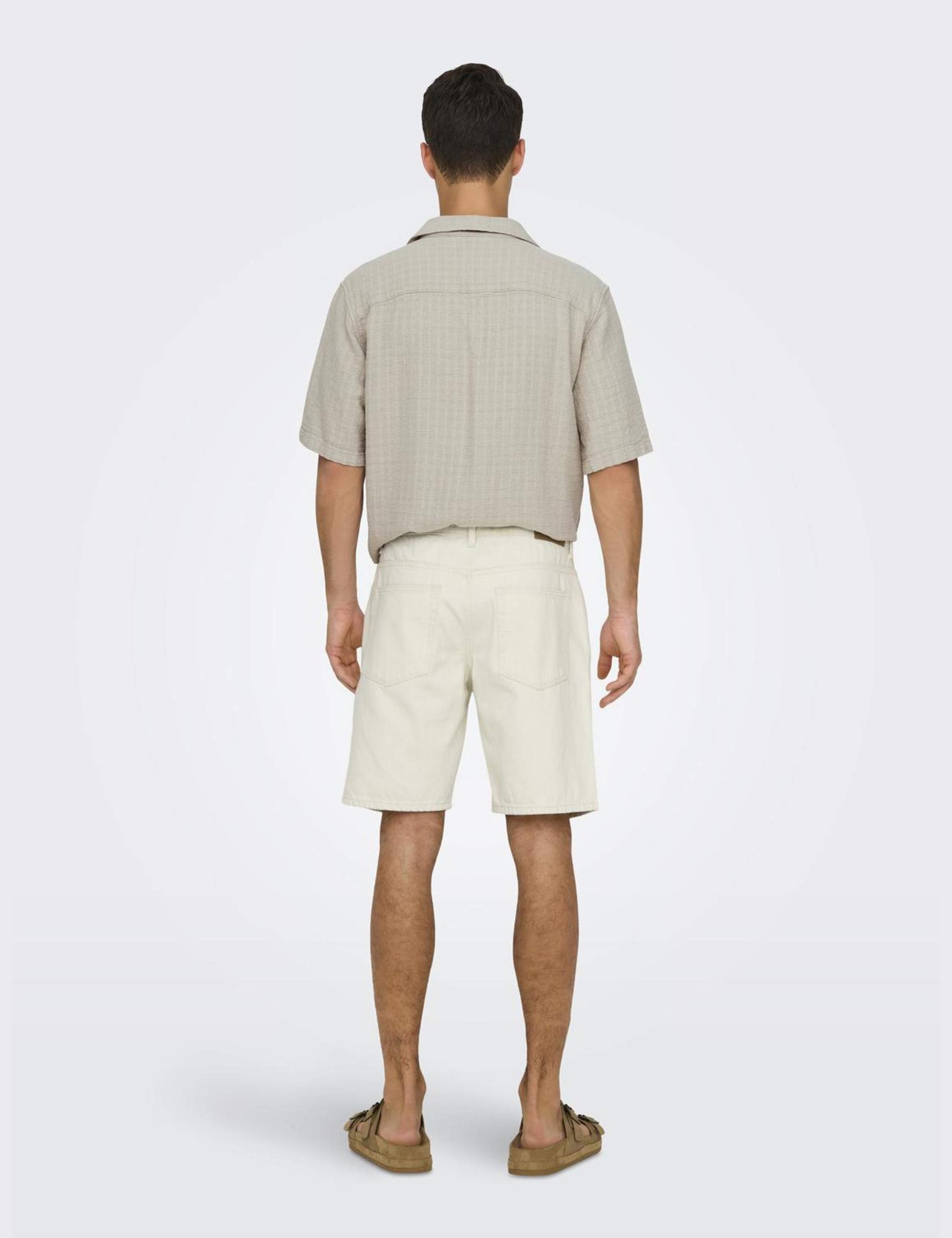 5 Pocket Straight Fit Denim Shorts 6 of 6