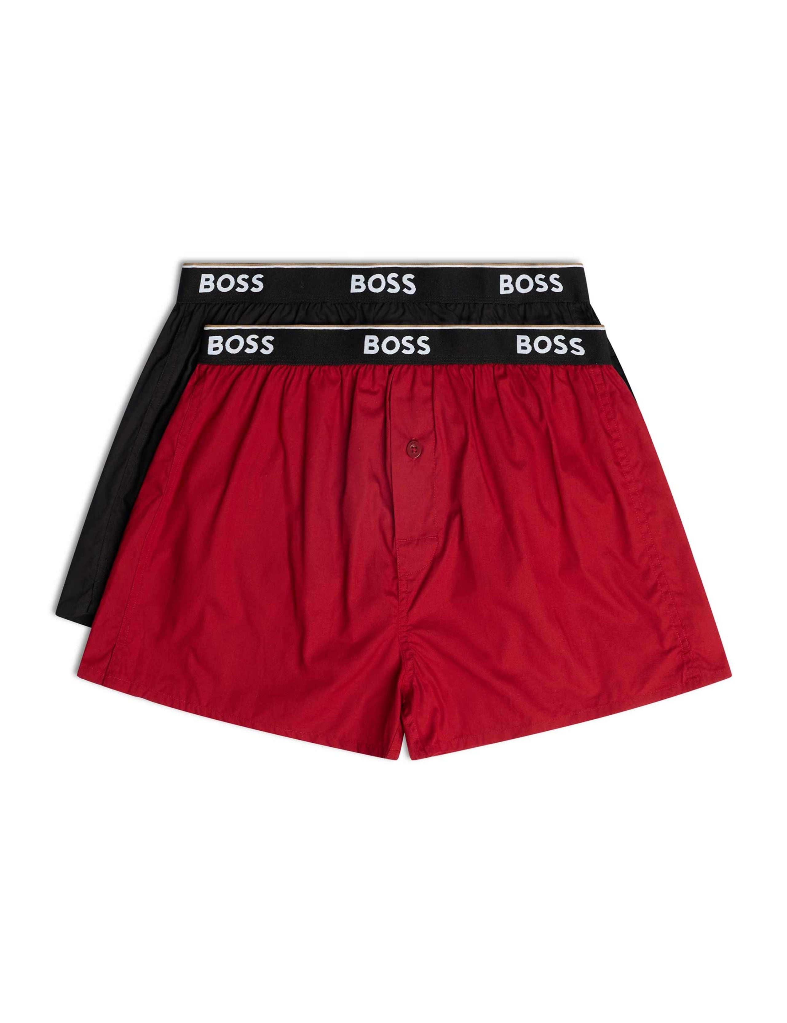 2 Pack Pure Cotton Woven Boxers 1 of 2