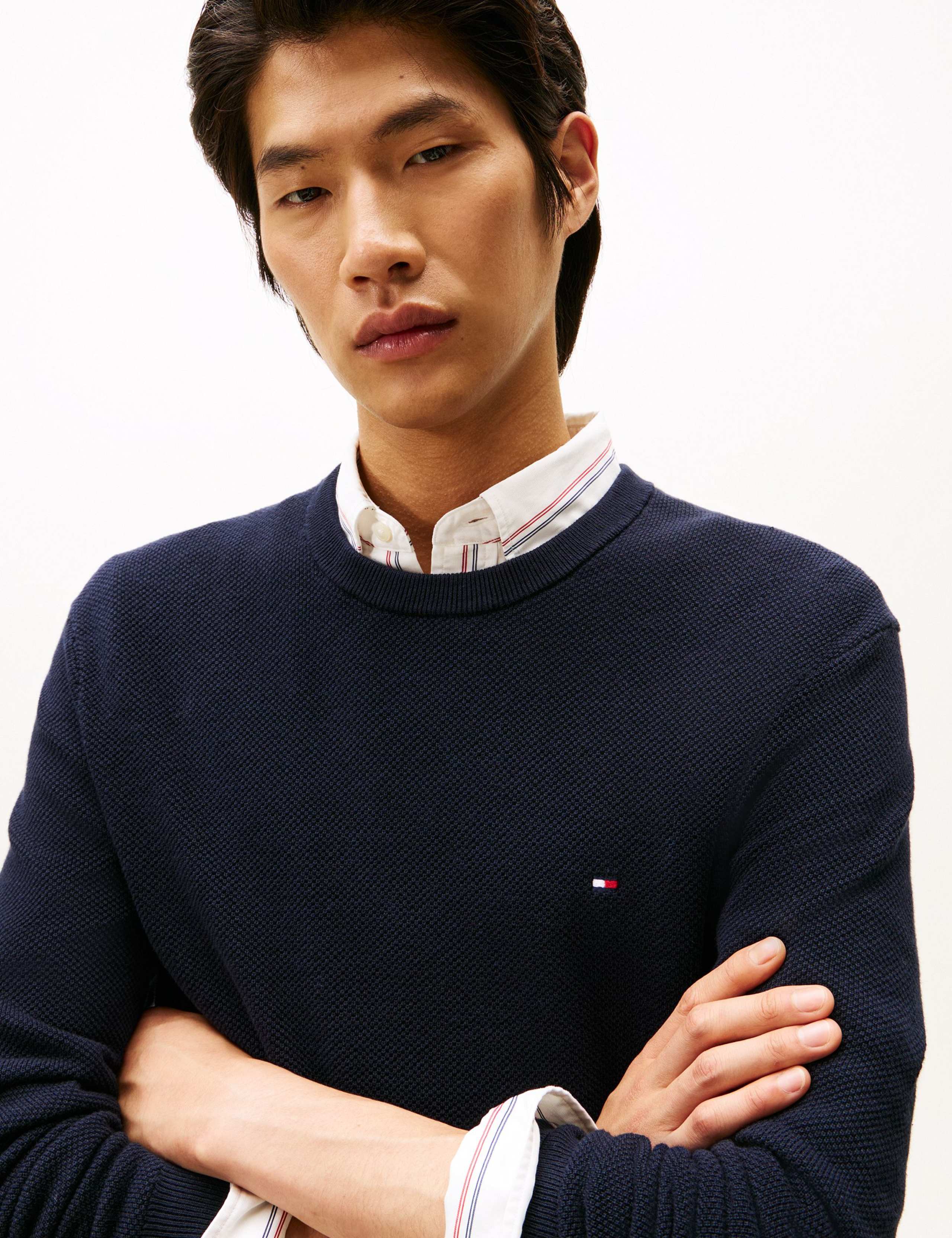 Essential Pure Cotton Crew Neck Jumper 3 of 6