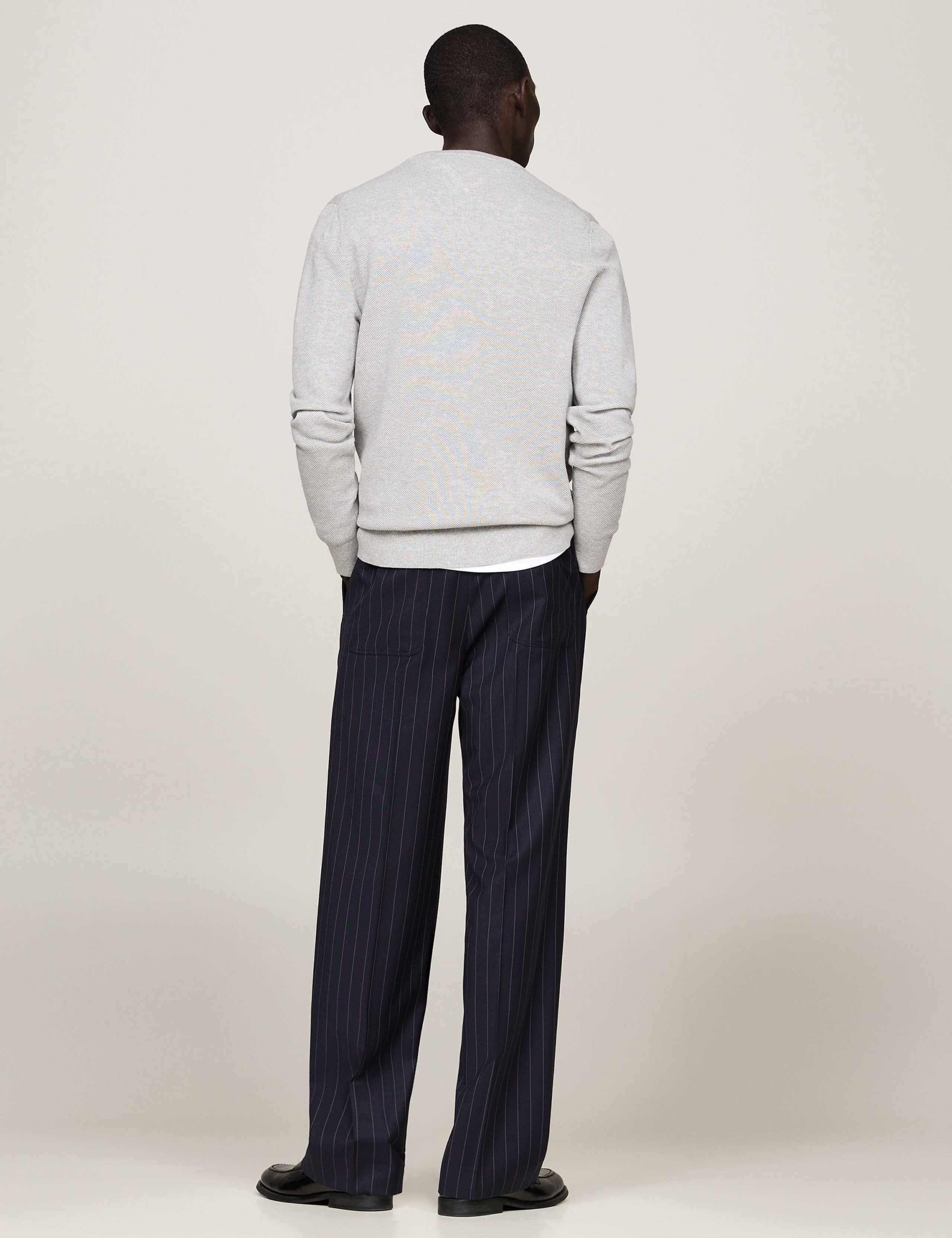 Essential Pure Cotton Crew Neck Jumper 5 of 5