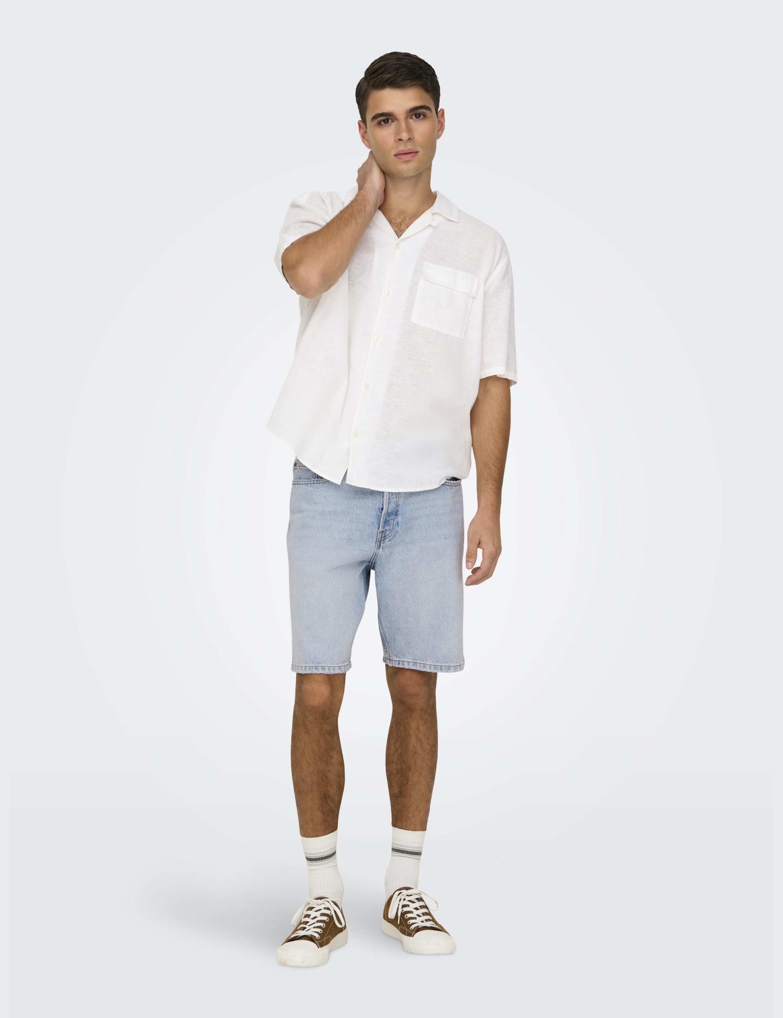 5 Pocket Rigid Denim Shorts 5 of 6