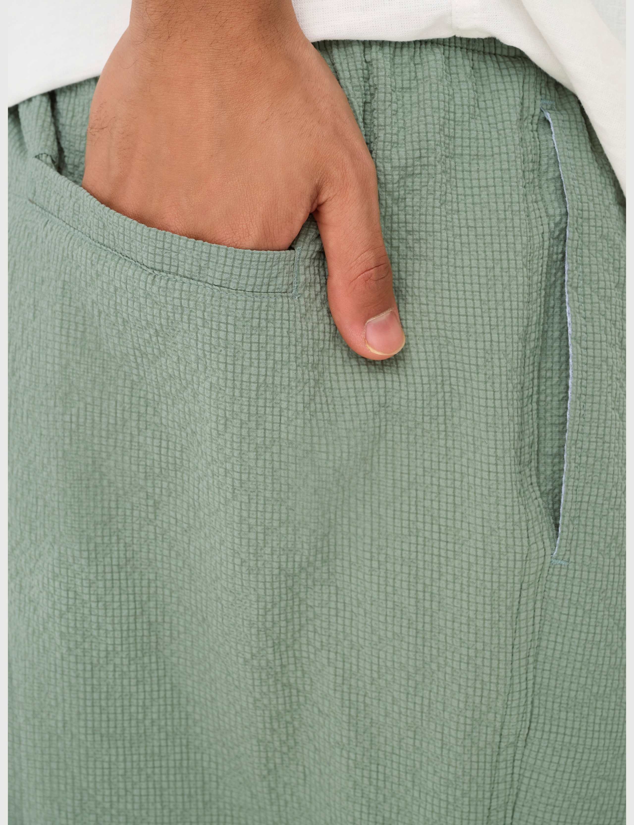 Seersucker Drawstring Swim Shorts 5 of 6