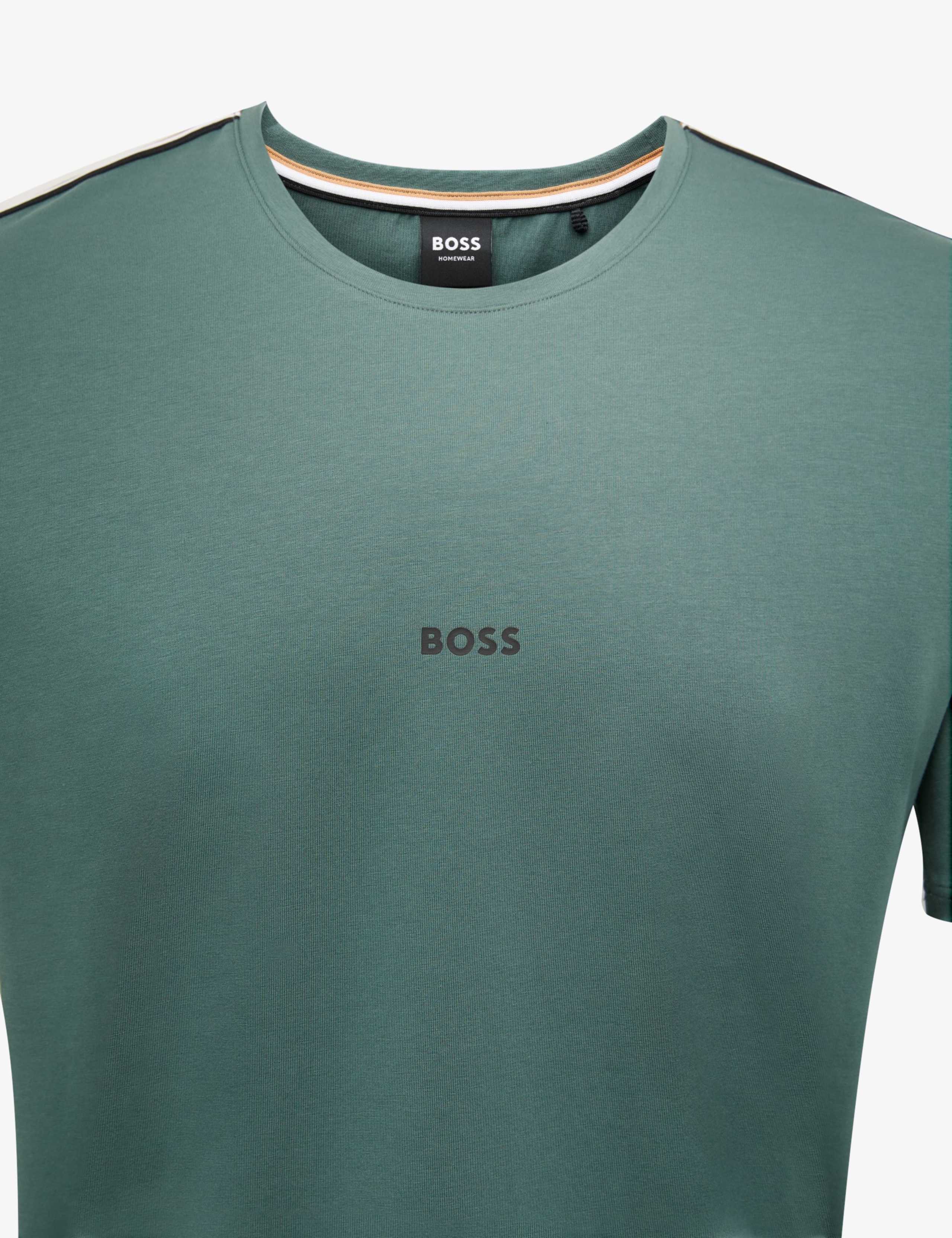 Cotton Rich Striped Trim Logo T-Shirt 5 of 5