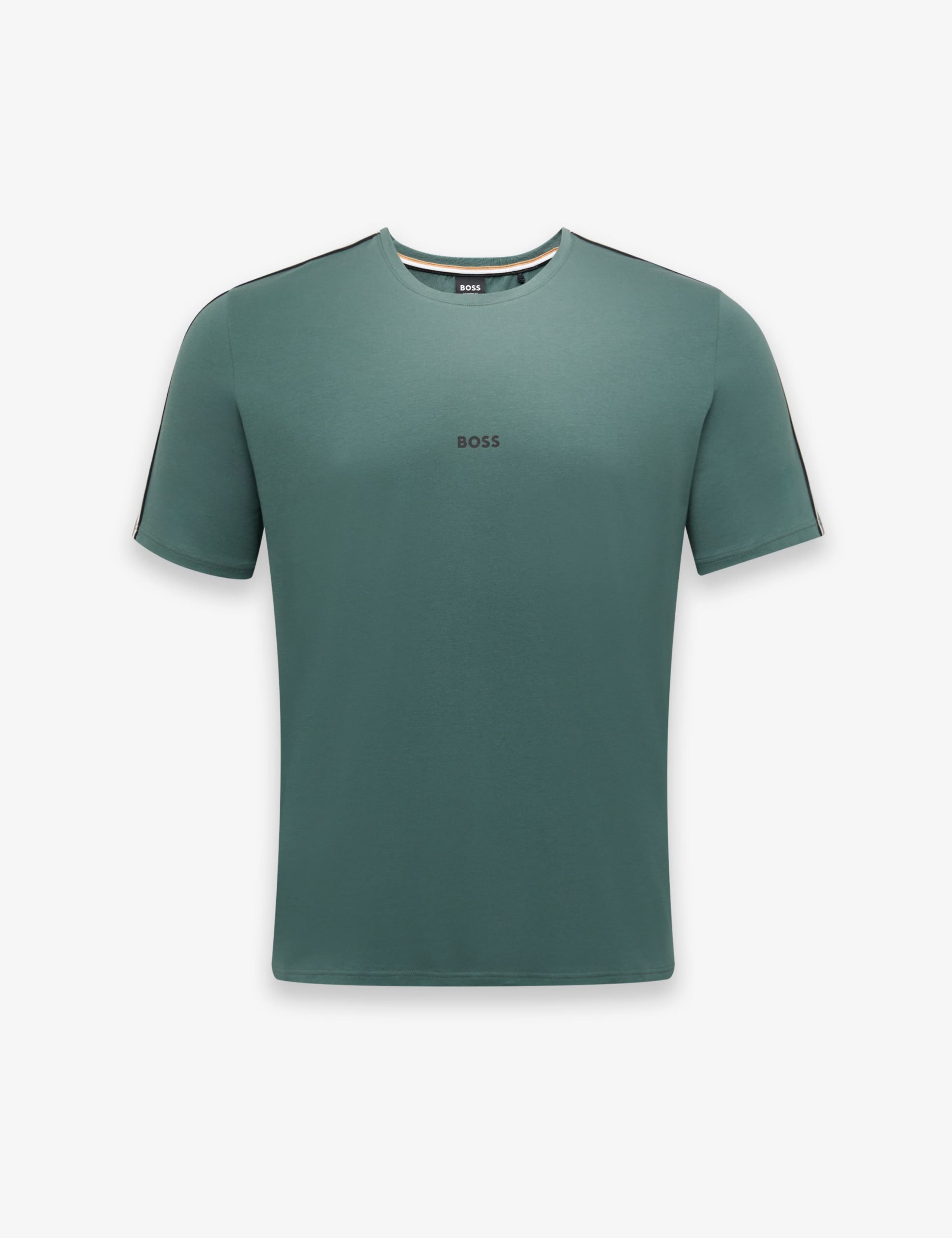 Cotton Rich Striped Trim Logo T-Shirt 2 of 5