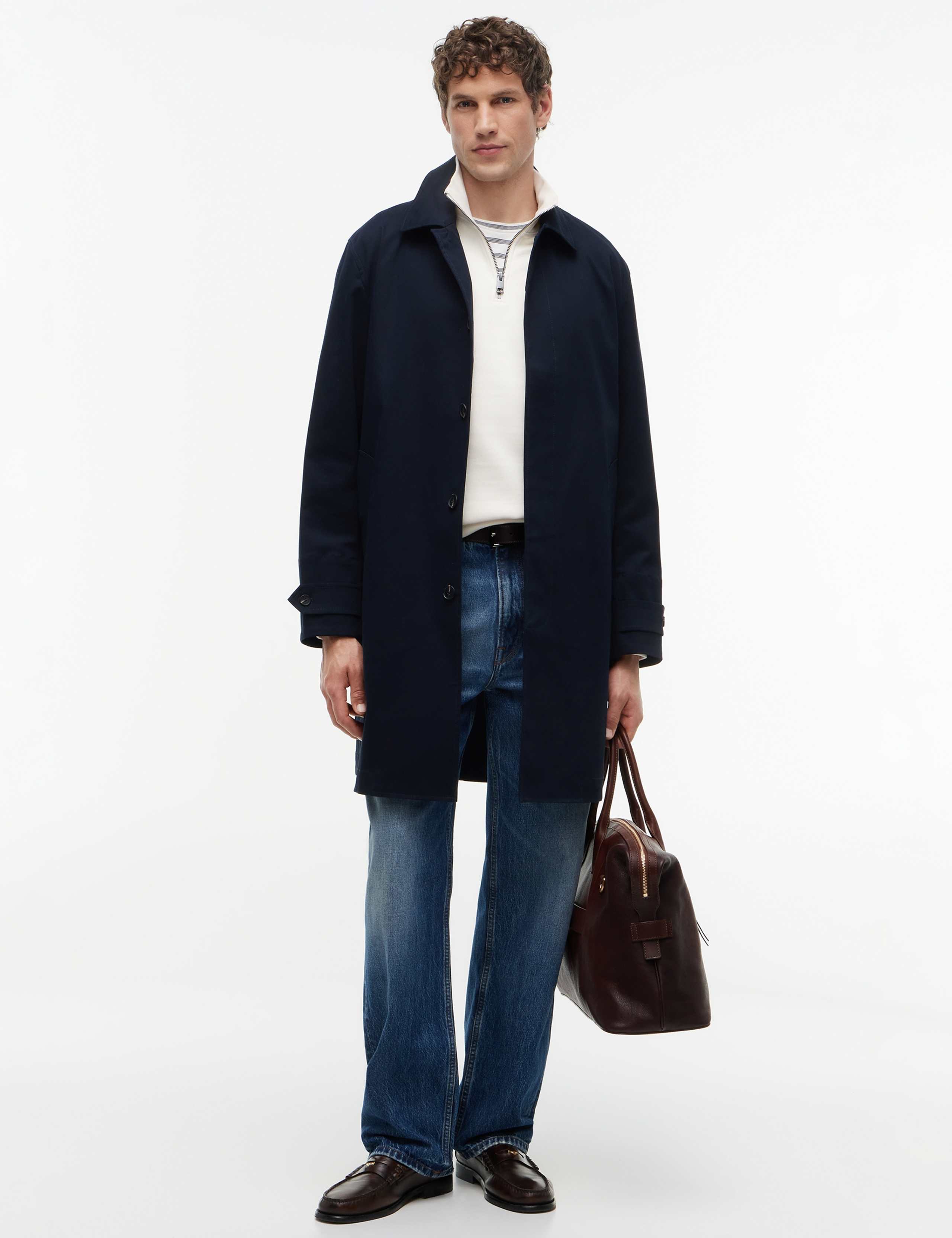 Cotton Rich Lightweight Overcoat 2 of 5