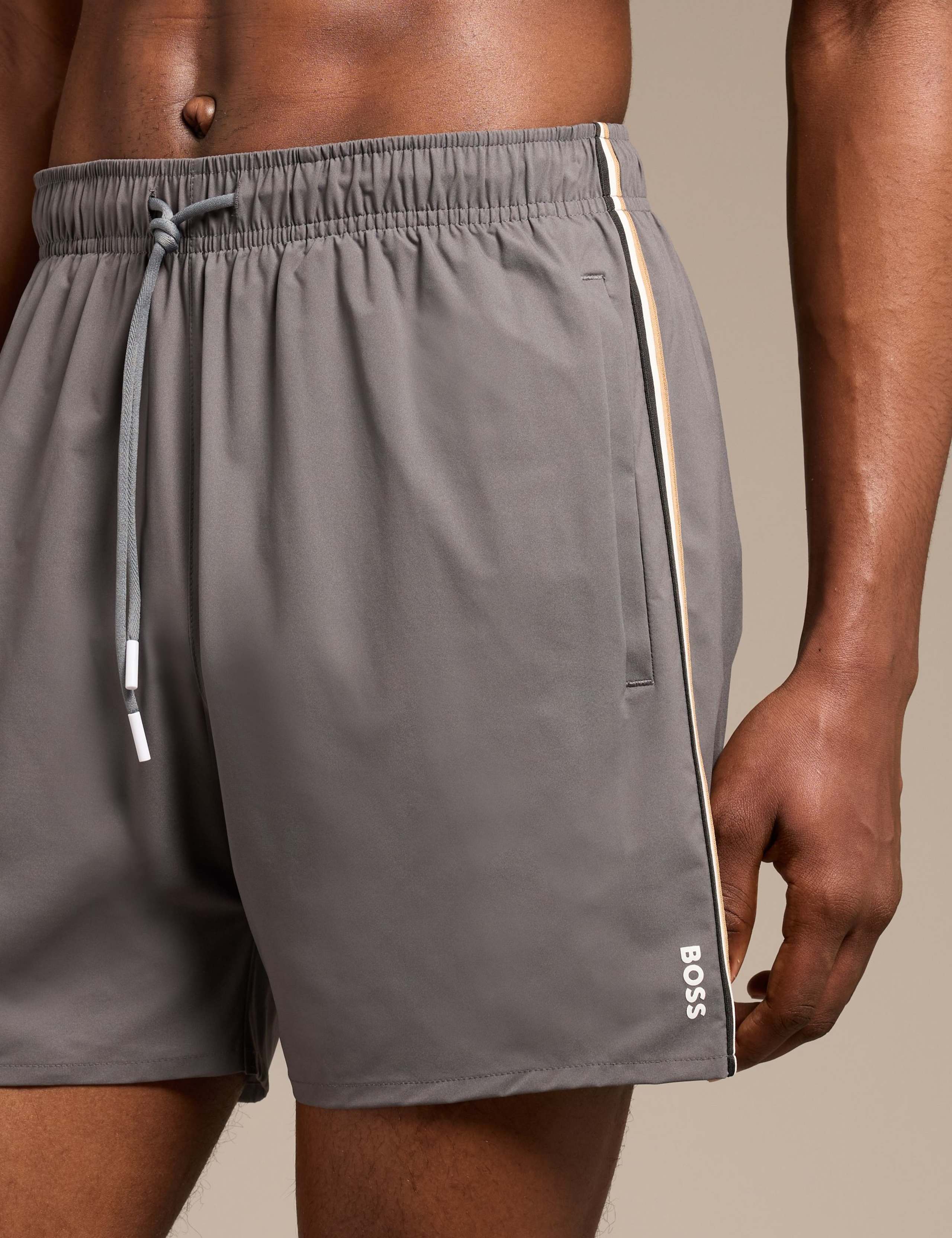 Pocketed Signature Stripe Swim Shorts 3 of 6