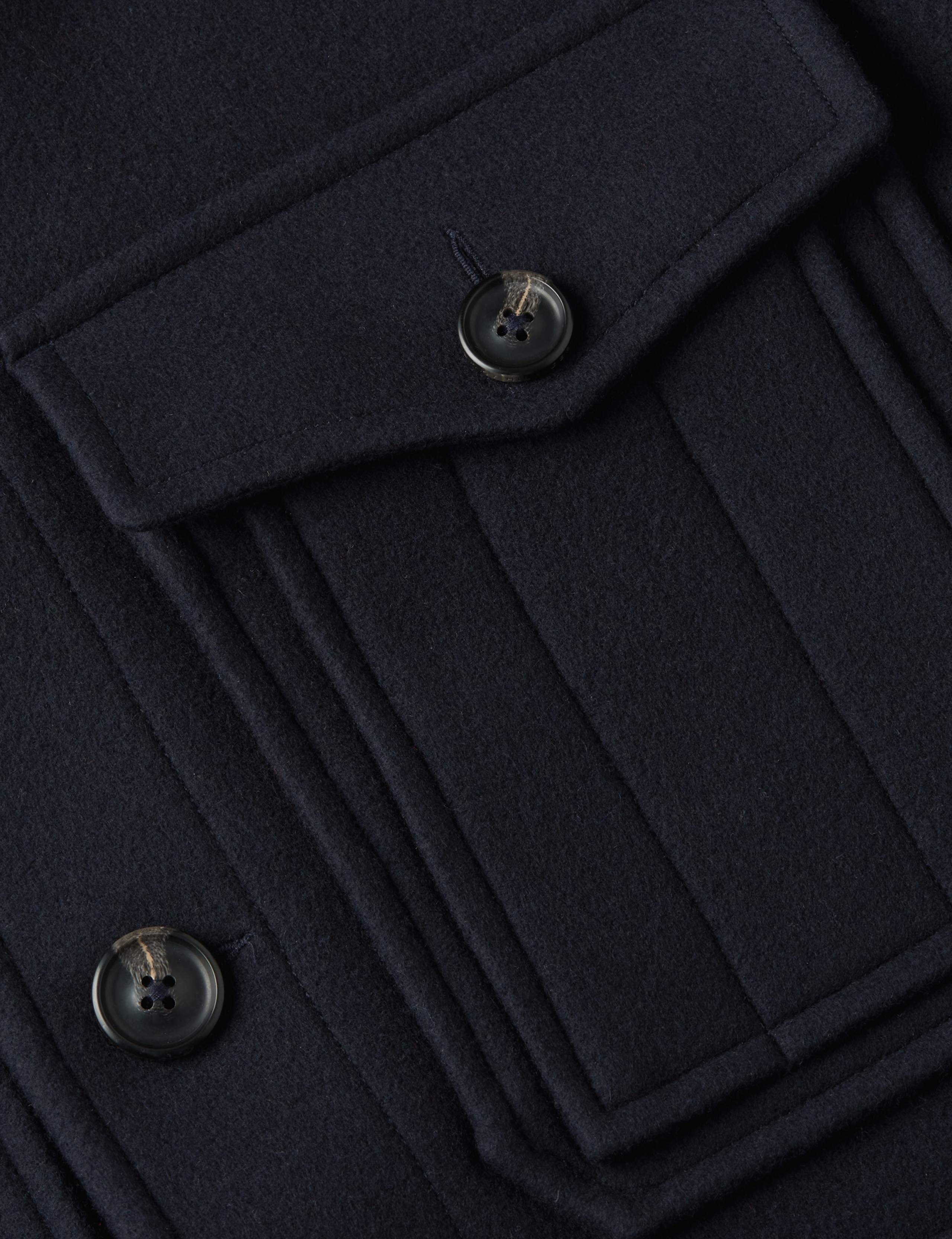 Regular Fit Wool Rich Collared Jacket 4 of 5