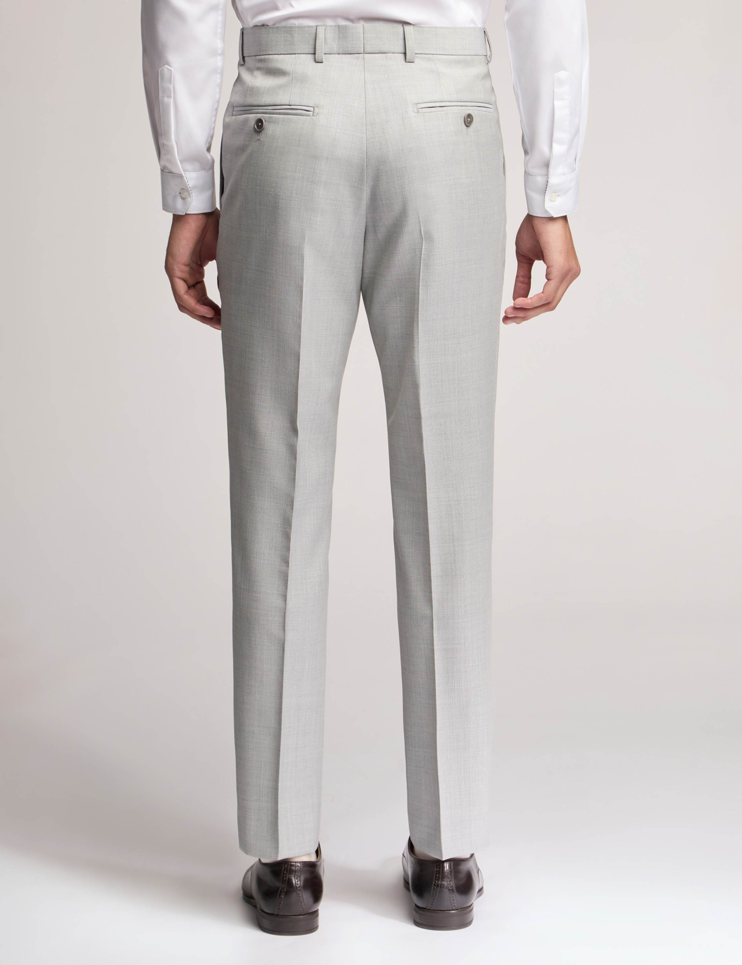 Slim Fit Wool Rich Flat Front Trousers 2 of 3