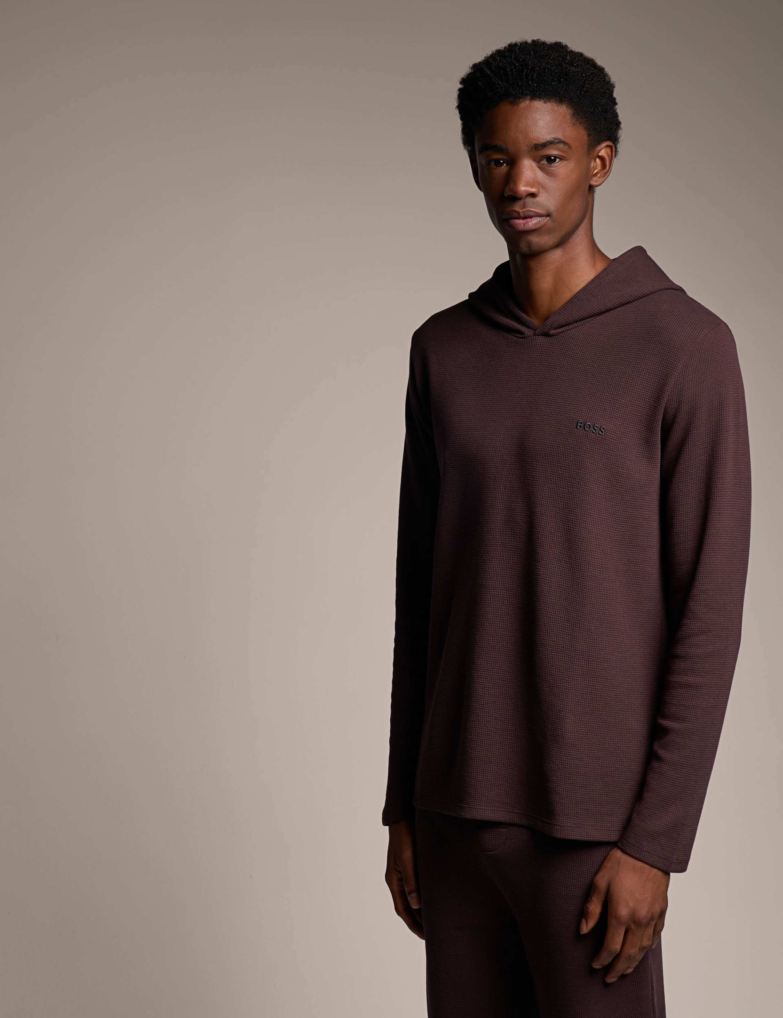Cotton Rich Waffle Hoodie 2 of 4
