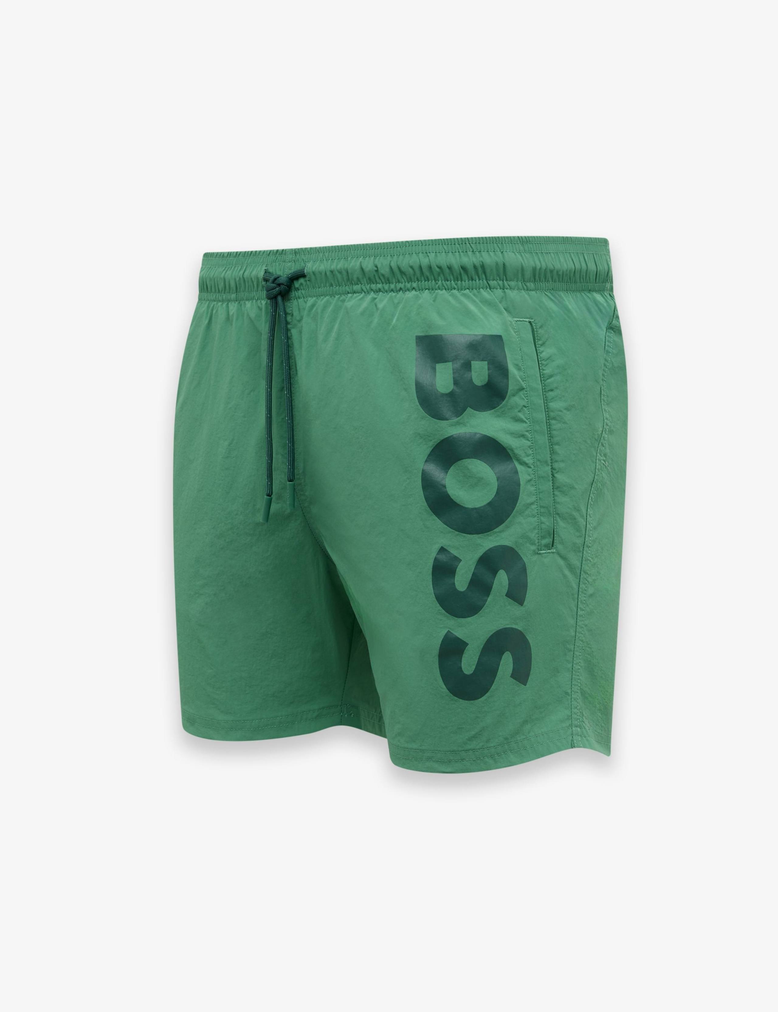 Quick Dry Pocketed Logo Graphic Swim Shorts 5 of 6