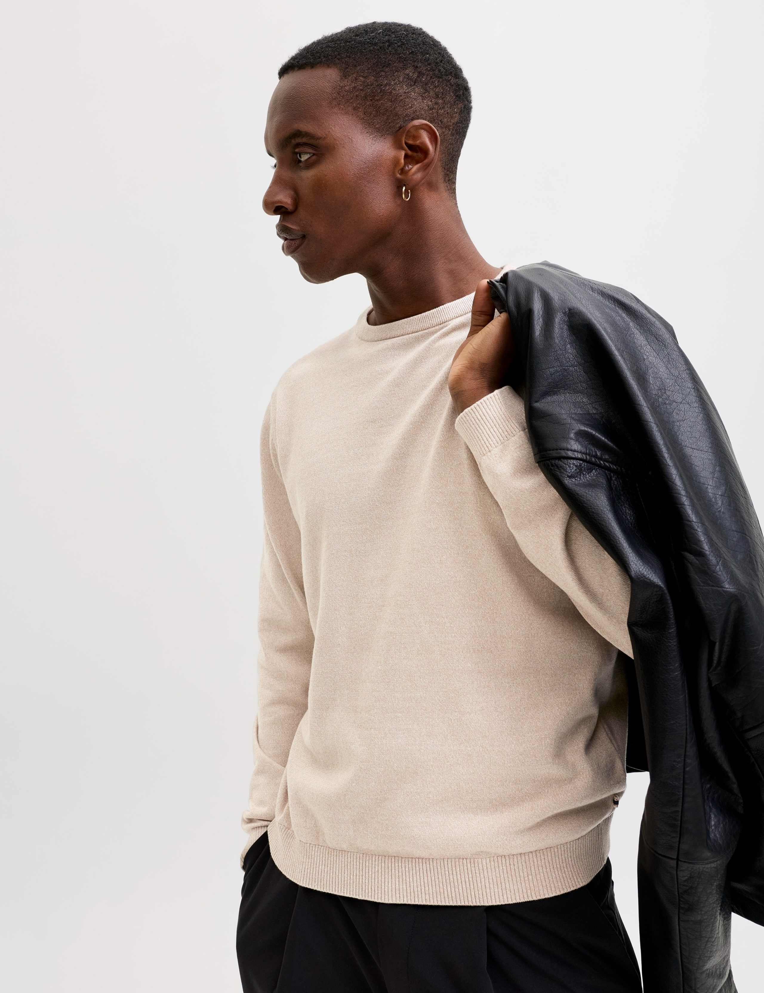 Pure Cotton Crew Neck Jumper 4 of 7