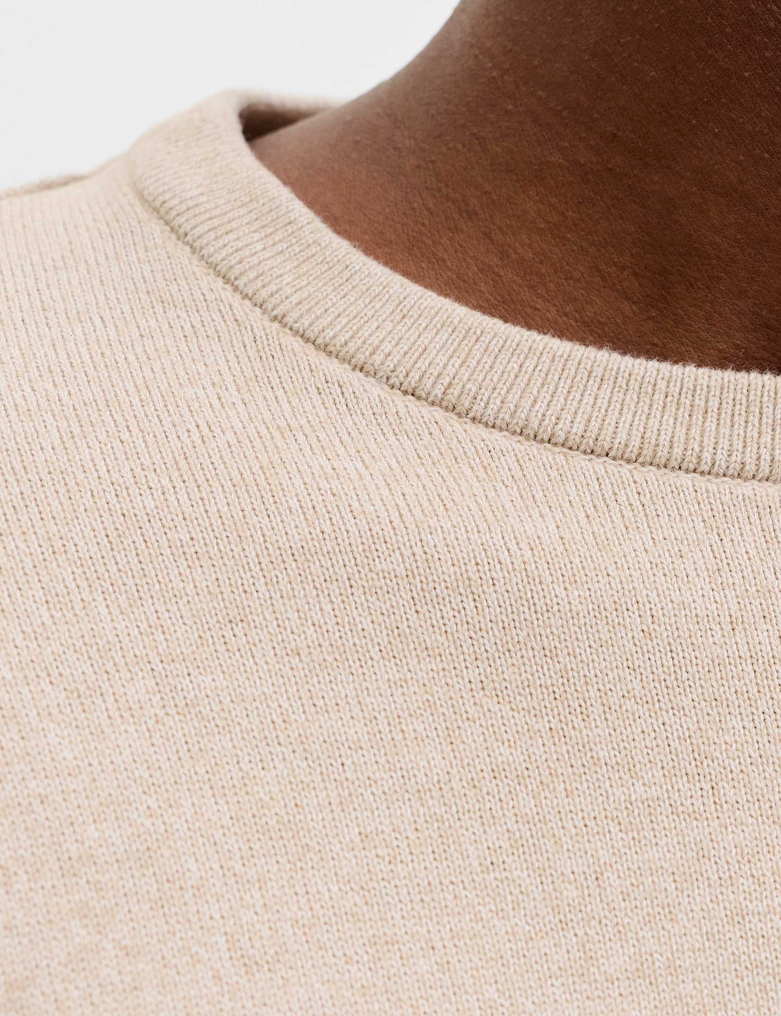 Pure Cotton Crew Neck Jumper 6 of 7