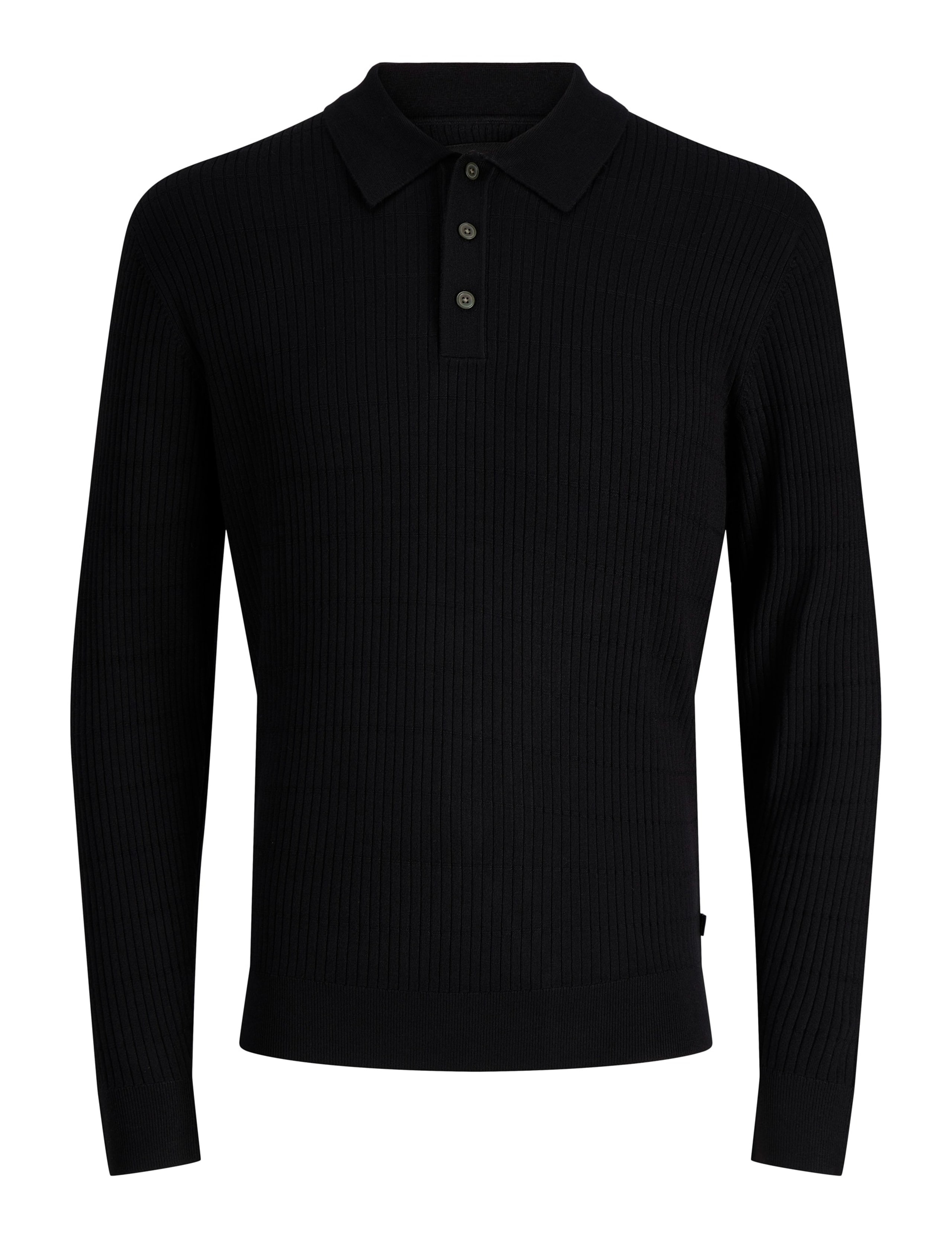 Textured Long Sleeve Polo Shirt 2 of 7