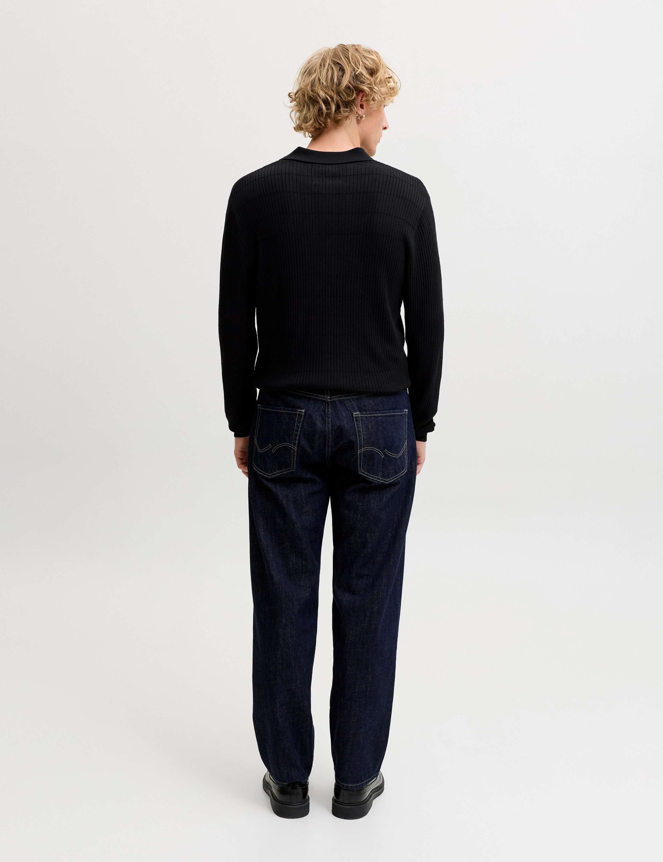 Textured Long Sleeve Polo Shirt 7 of 7