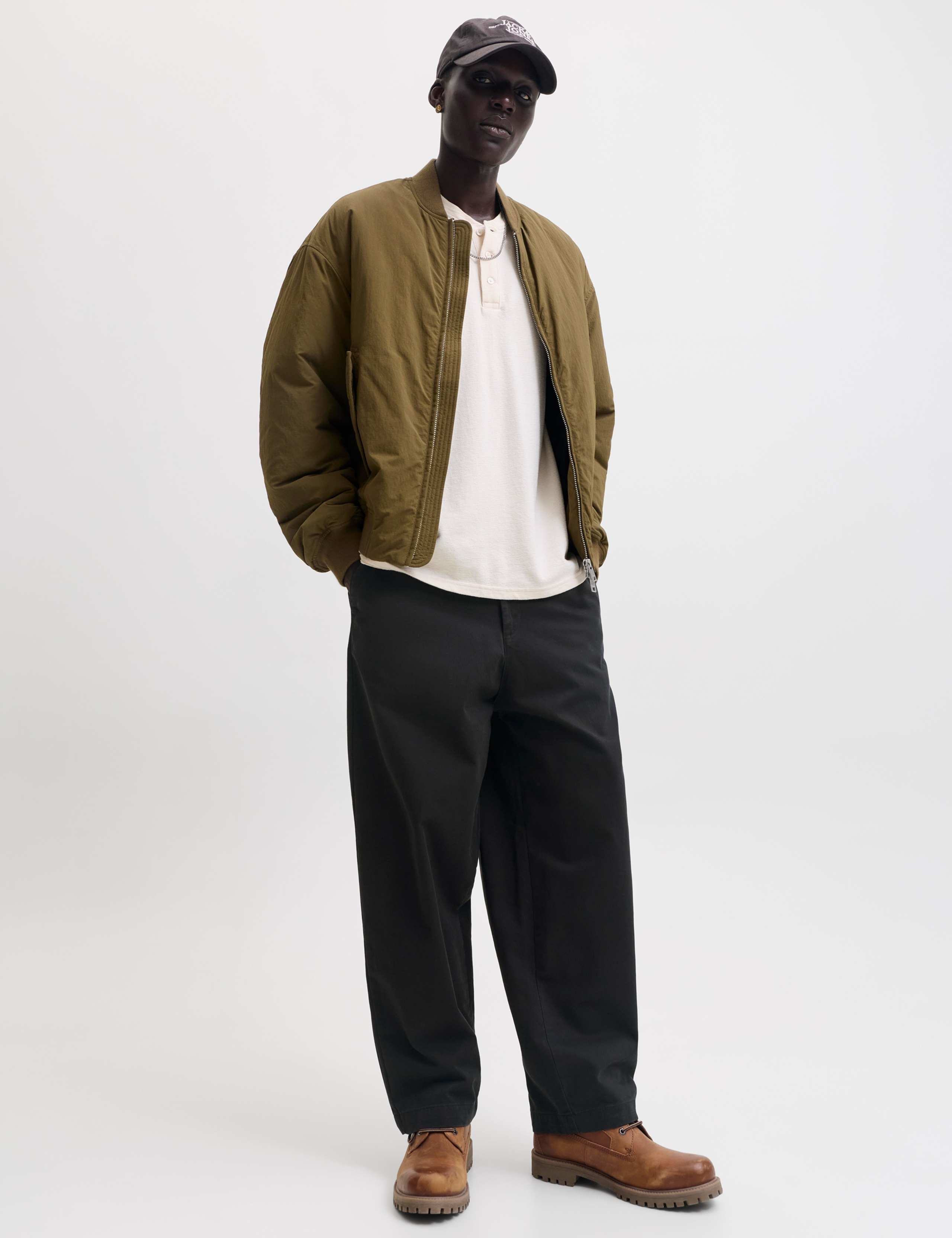 Barrel Fit Pure Cotton Chinos 1 of 7