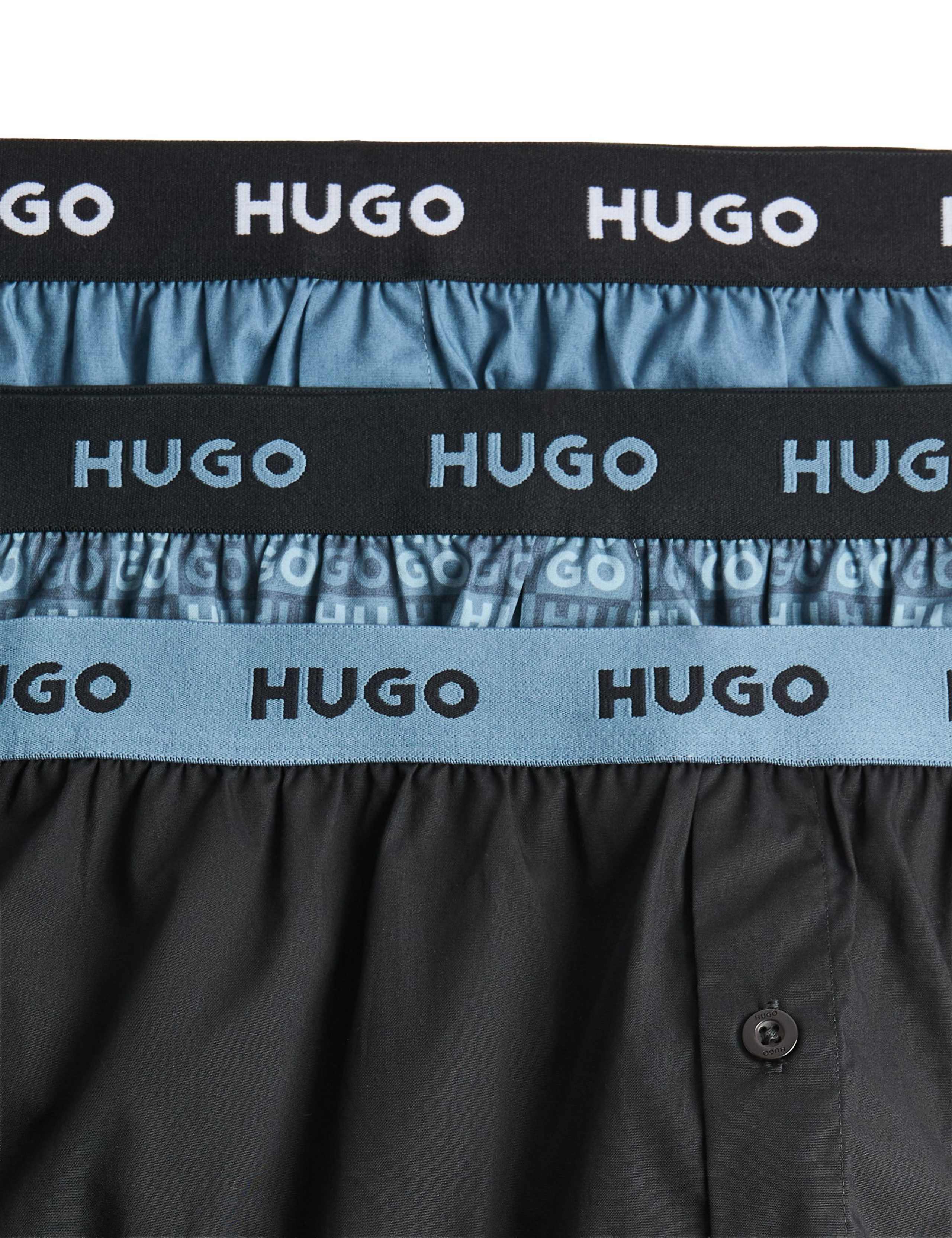 3 Pack Pure Cotton Woven Boxers 2 of 2