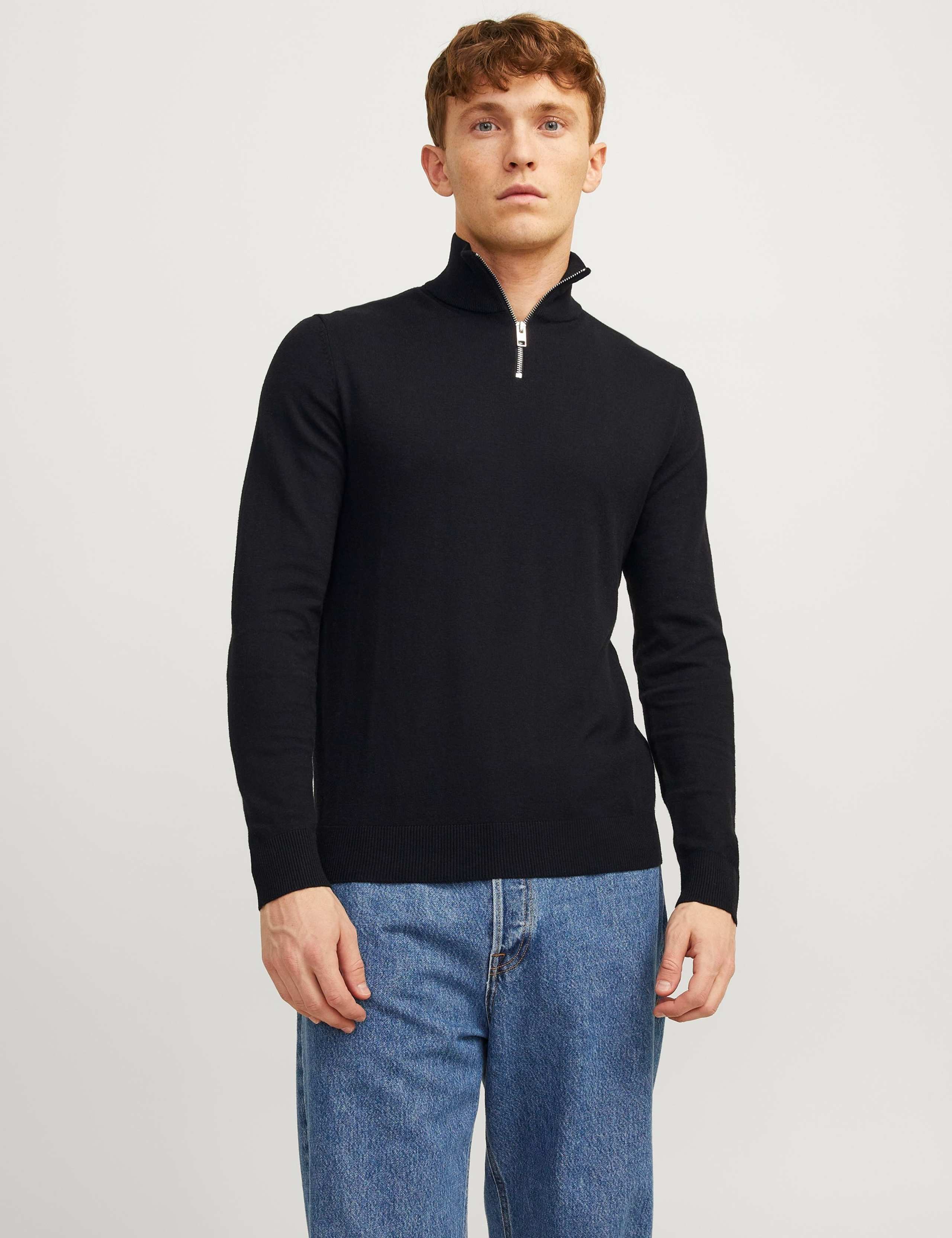Cotton Rich Half Zip Jumper 3 of 7